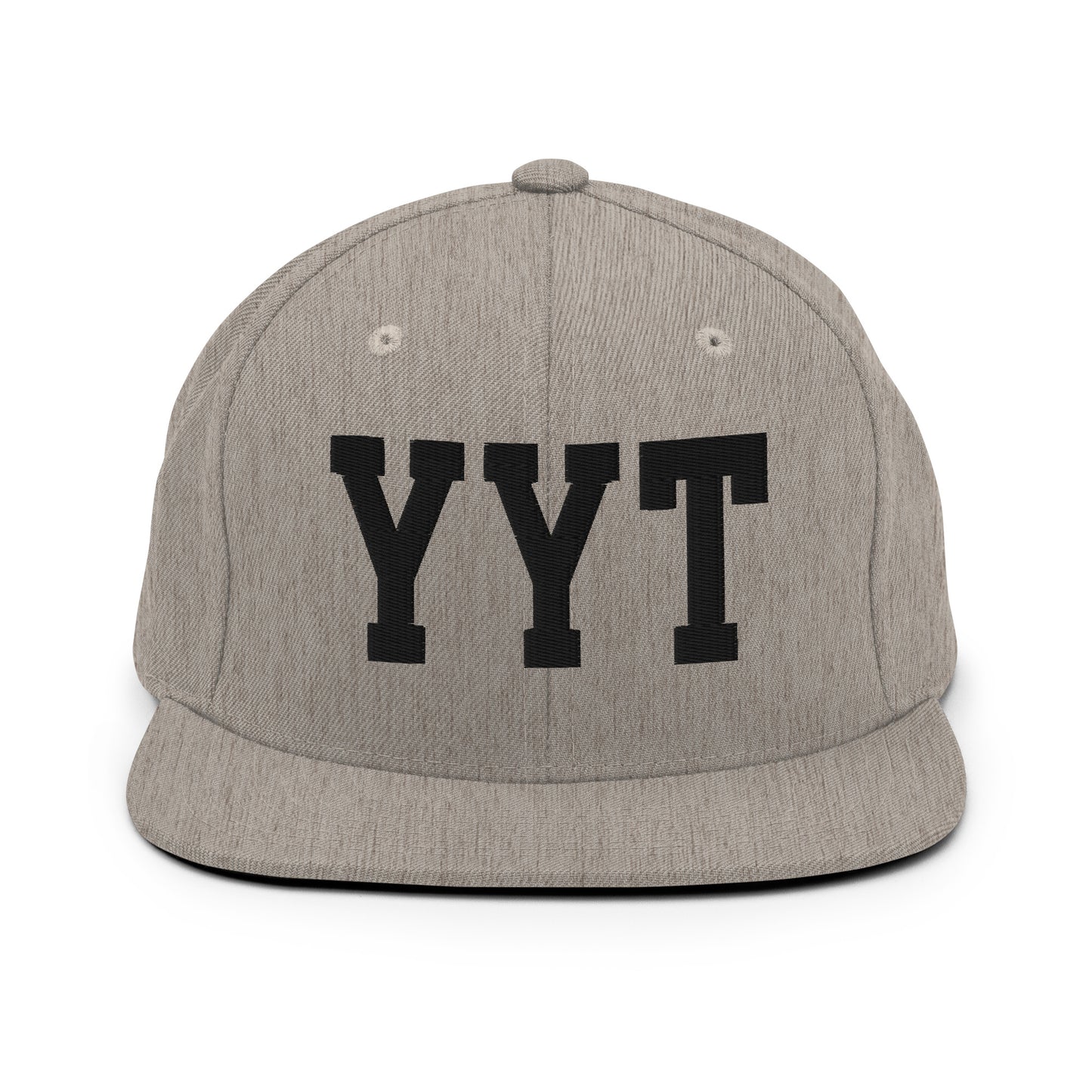 College-Style Classic Snapback Hat • Black • YYT St. John's • YHM Designs - Image 27