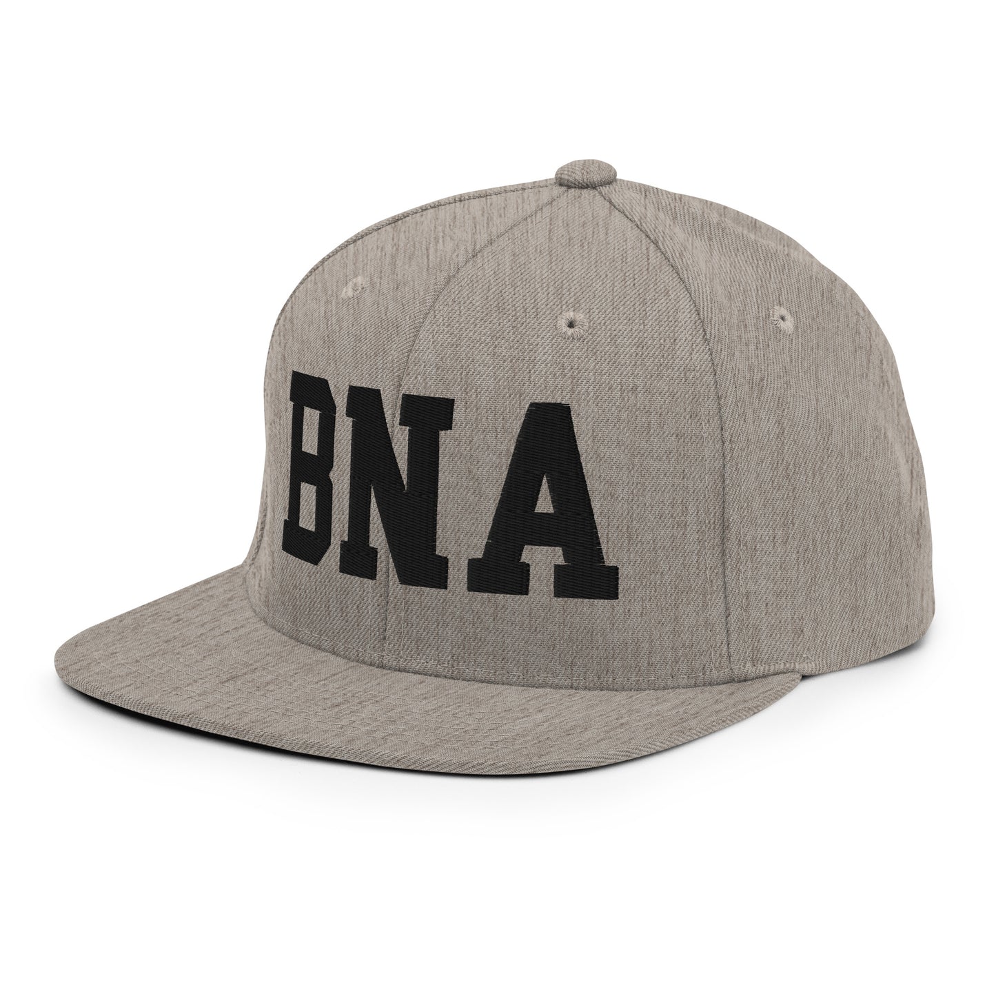 College-Style Classic Snapback Hat • Black • BNA Nashville Souvenir • YHM Designs - Image 29