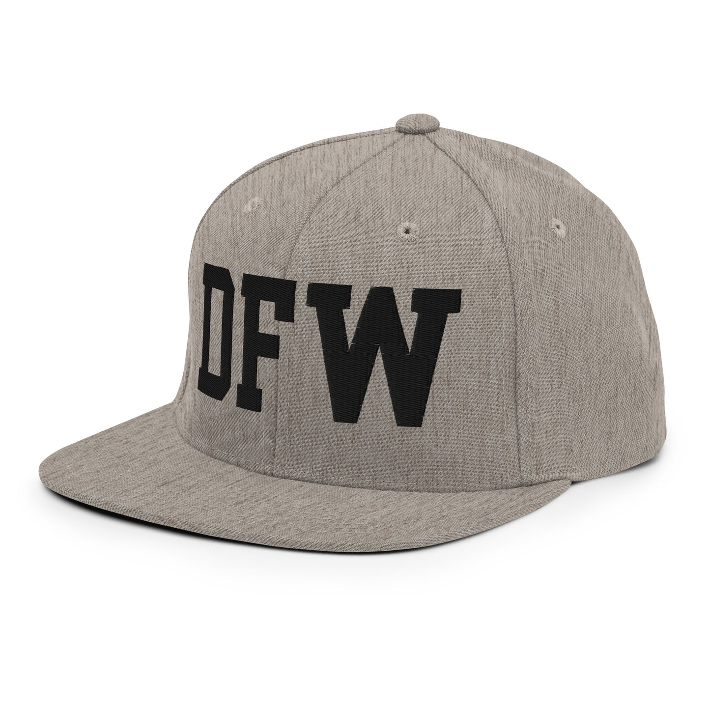 College-Style Classic Snapback Hat • Black • DFW Dallas Souvenir • YHM Designs - Image 29