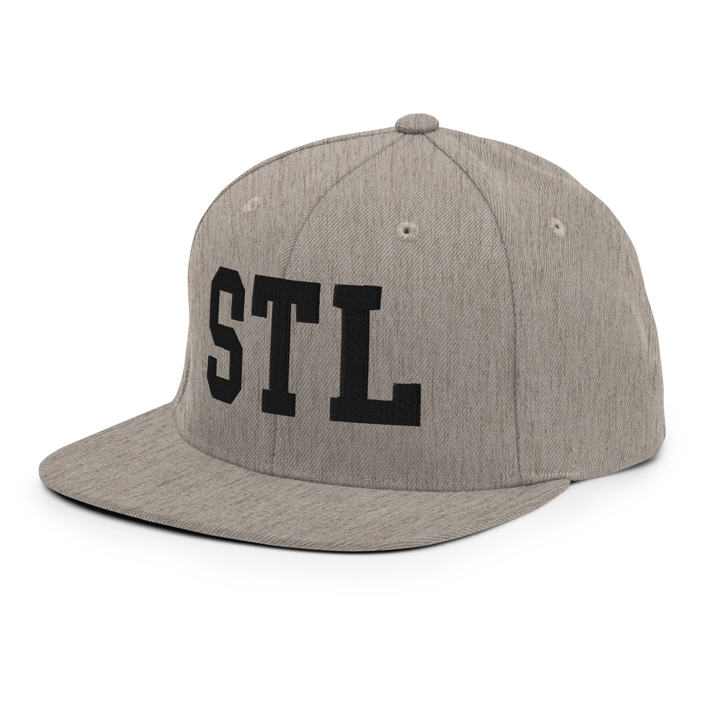 College-Style Classic Snapback Hat • Black • STL St. Louis • YHM Designs - Image 29