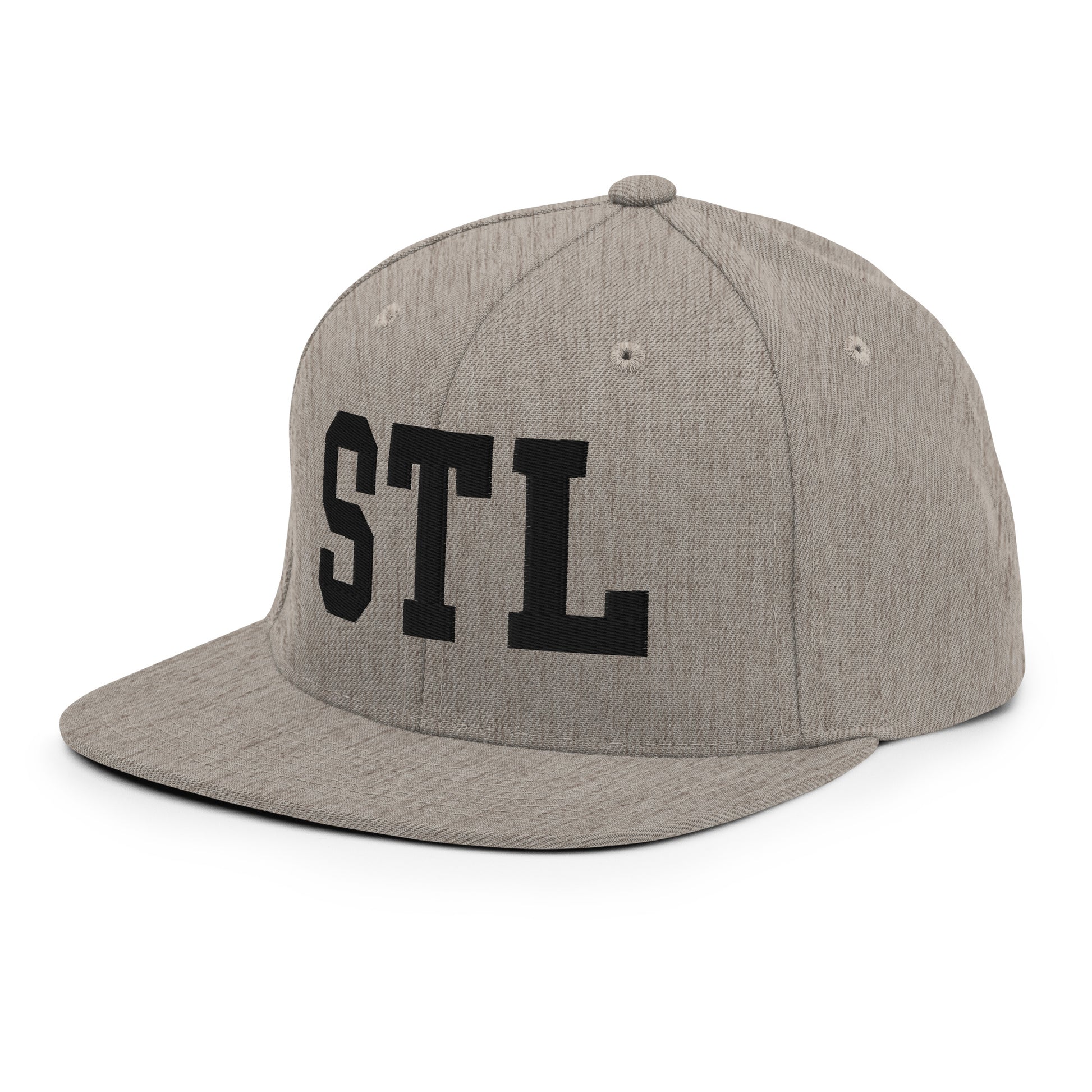 College-Style Classic Snapback Hat • Black • STL St. Louis • YHM Designs - Image 29