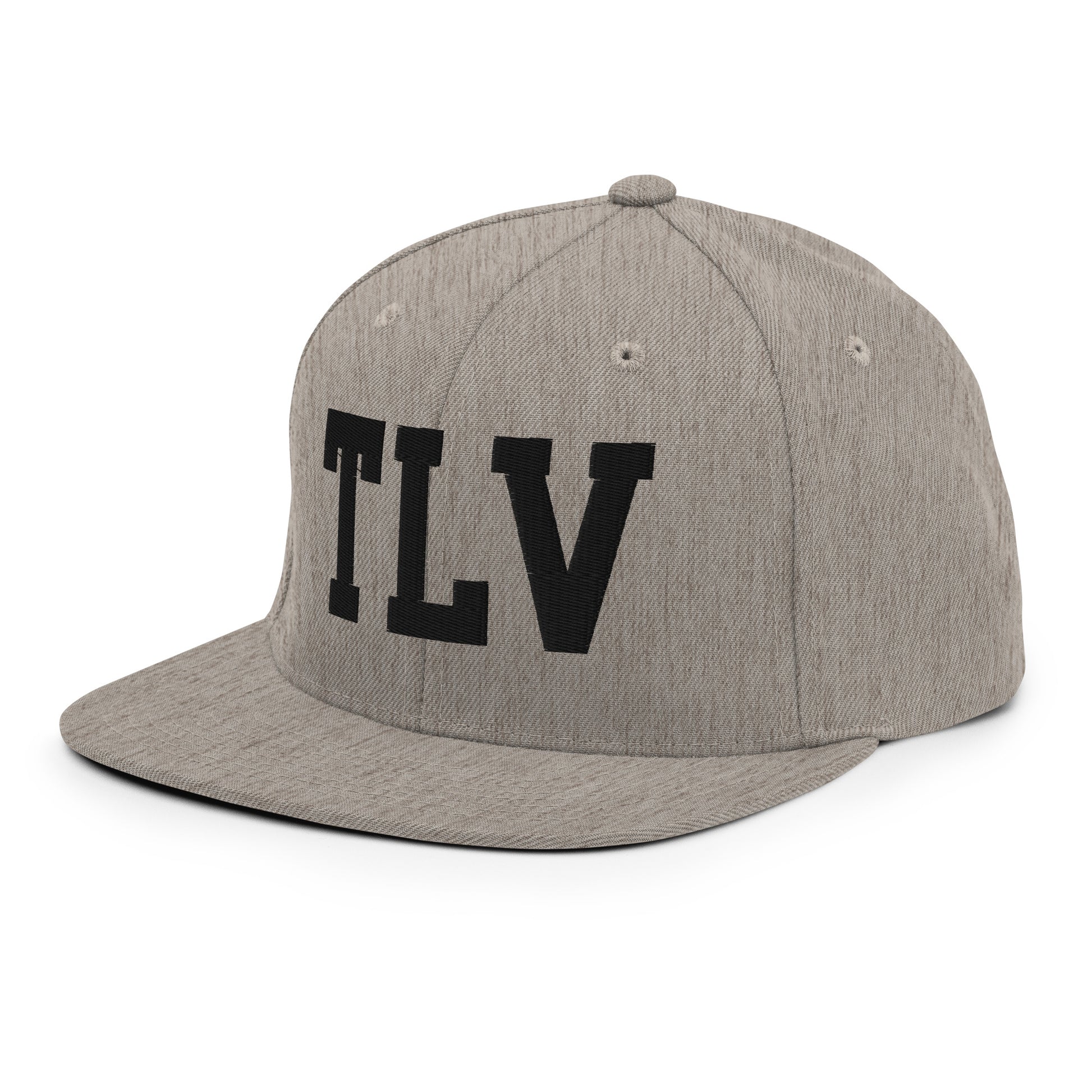 College-Style Classic Snapback Hat • Black • TLV Tel Aviv • YHM Designs - Image 29