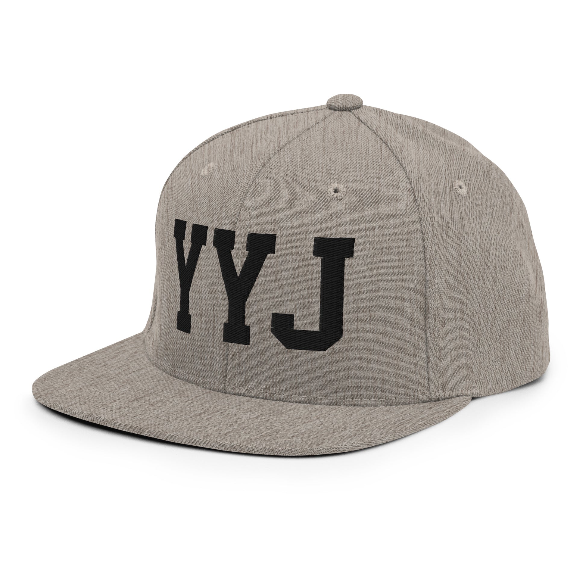 College-Style Classic Snapback Hat • Black • YYJ Victoria • YHM Designs - Image 29