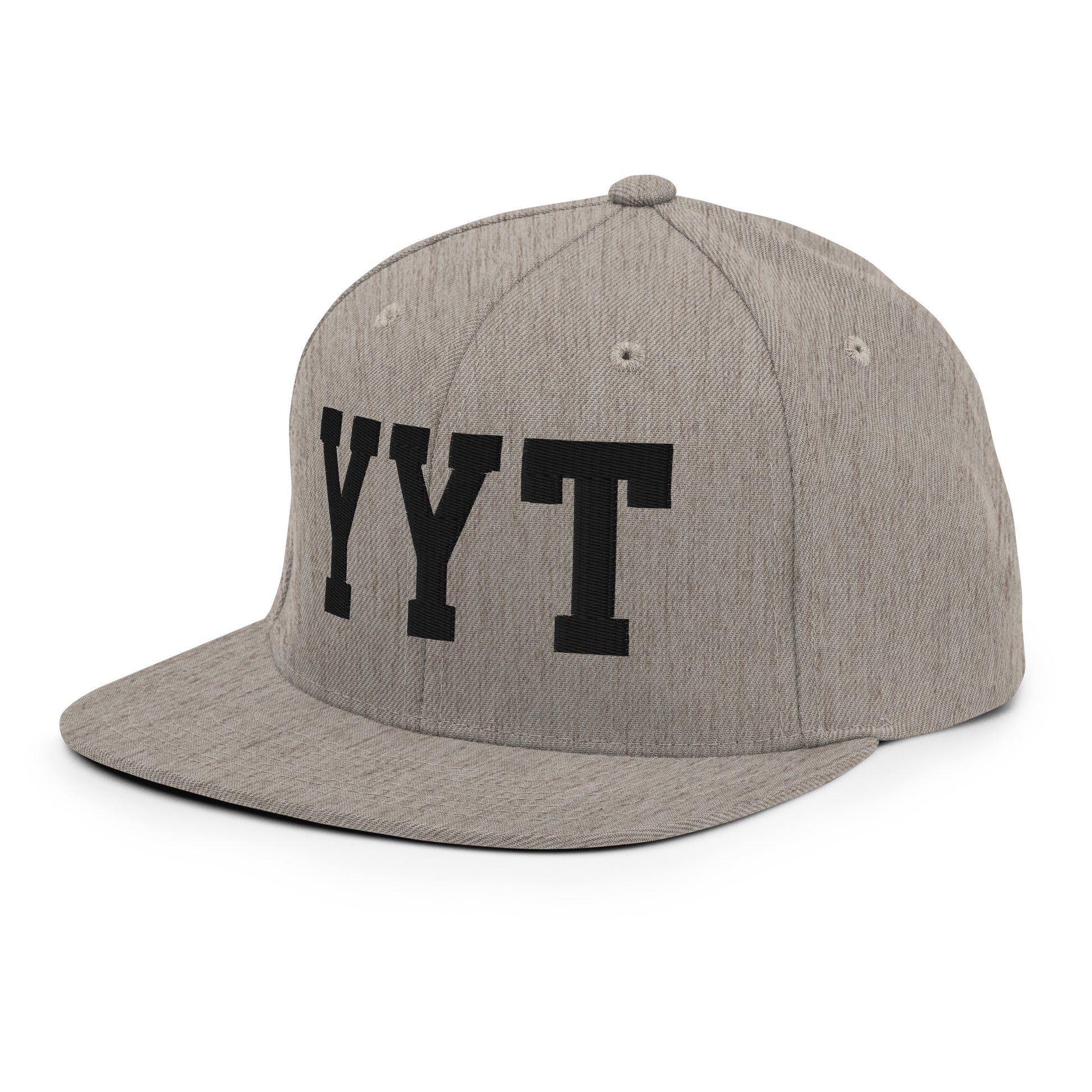College-Style Classic Snapback Hat • Black • YYT St. John's • YHM Designs - Image 29