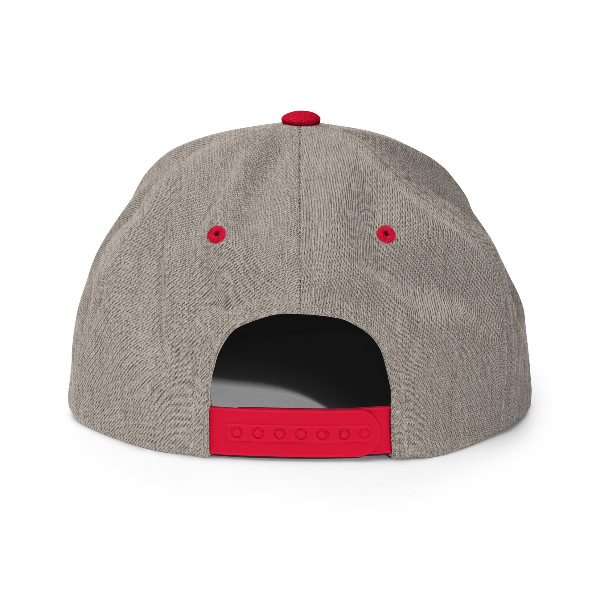 College-Style Classic Snapback Hat • Red • MSP Minneapolis • YHM Designs - Image 32