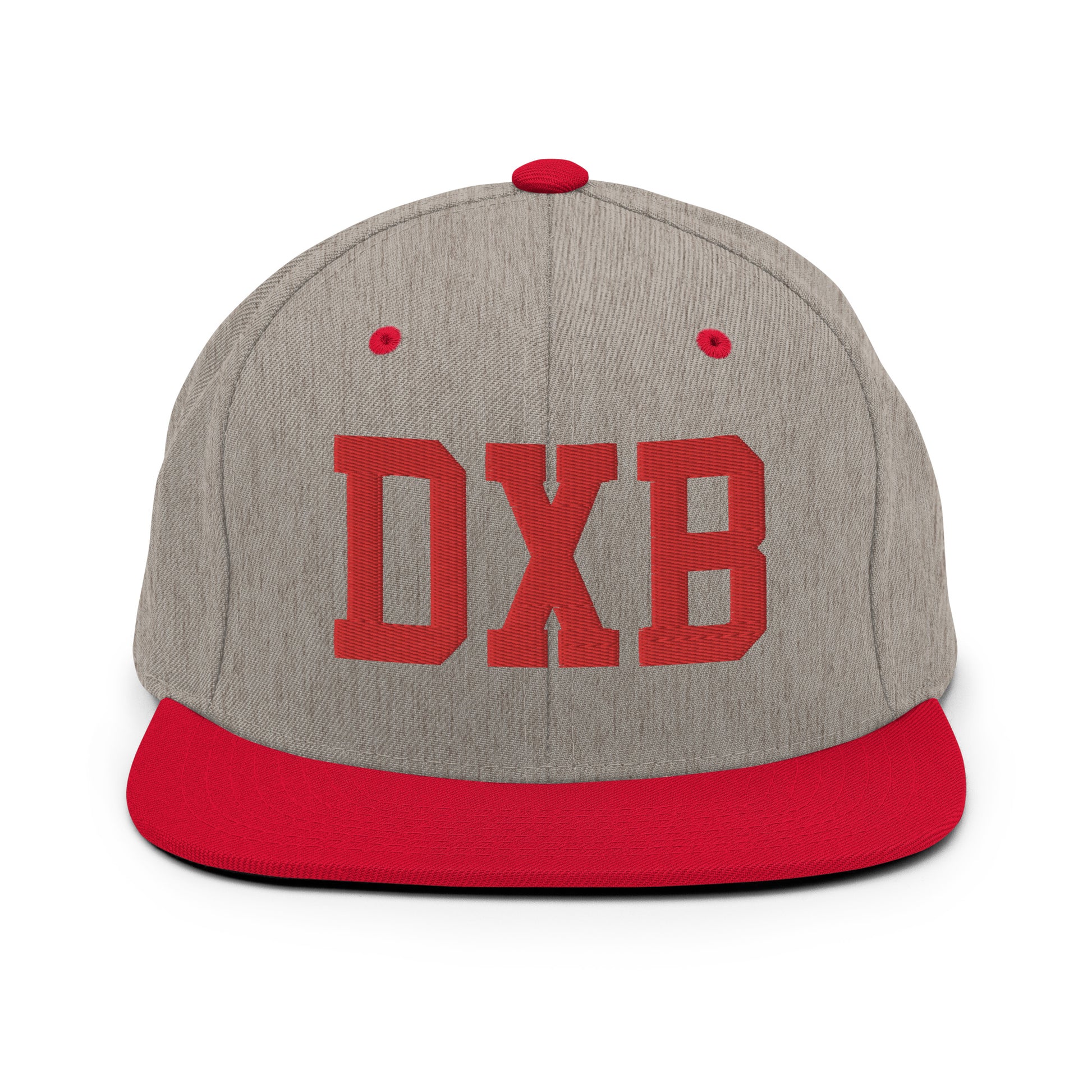 College-Style Classic Snapback Hat • Red • DXB Dubai • YHM Designs - Image 31