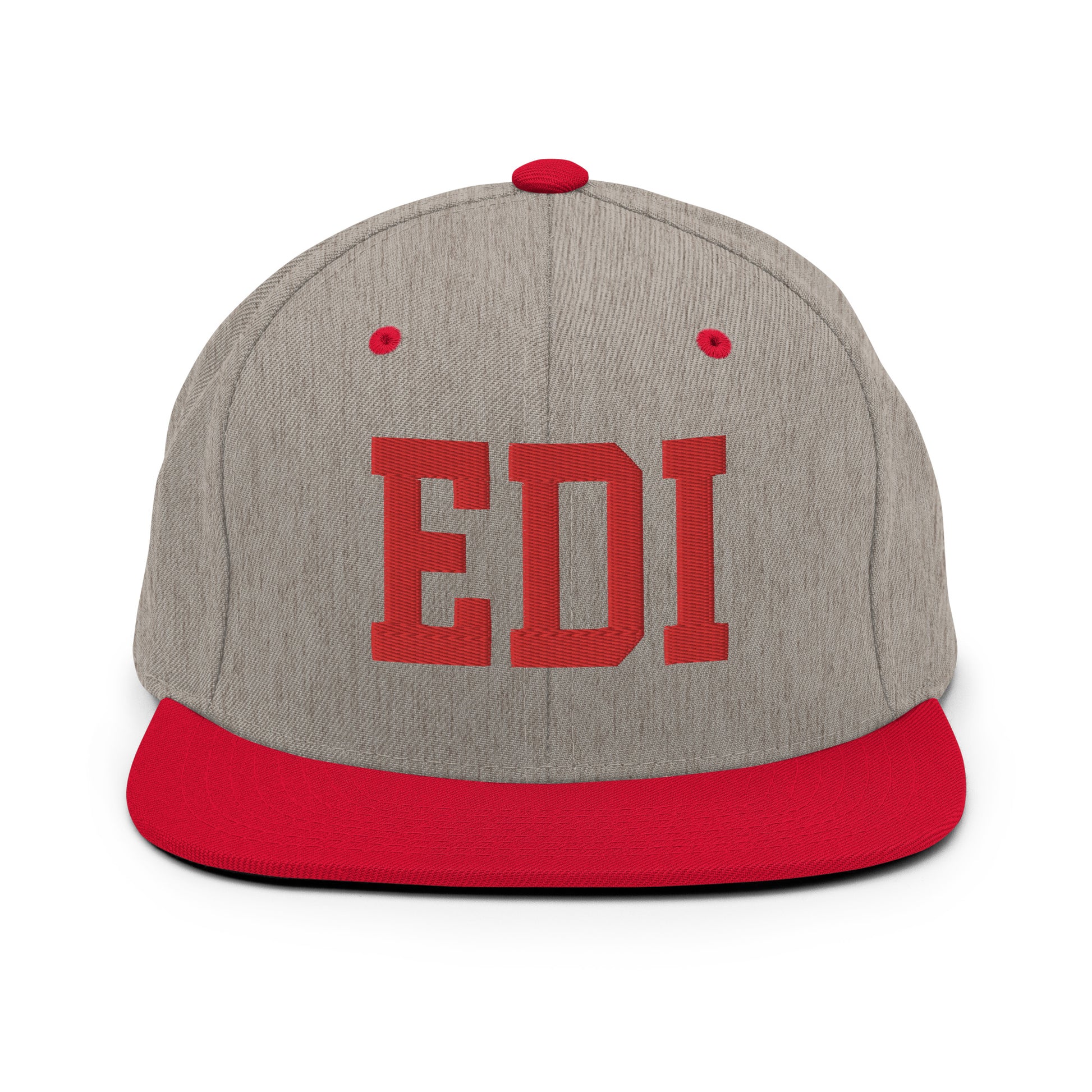 College-Style Classic Snapback Hat • Red • EDI Edinburgh • YHM Designs - Image 31