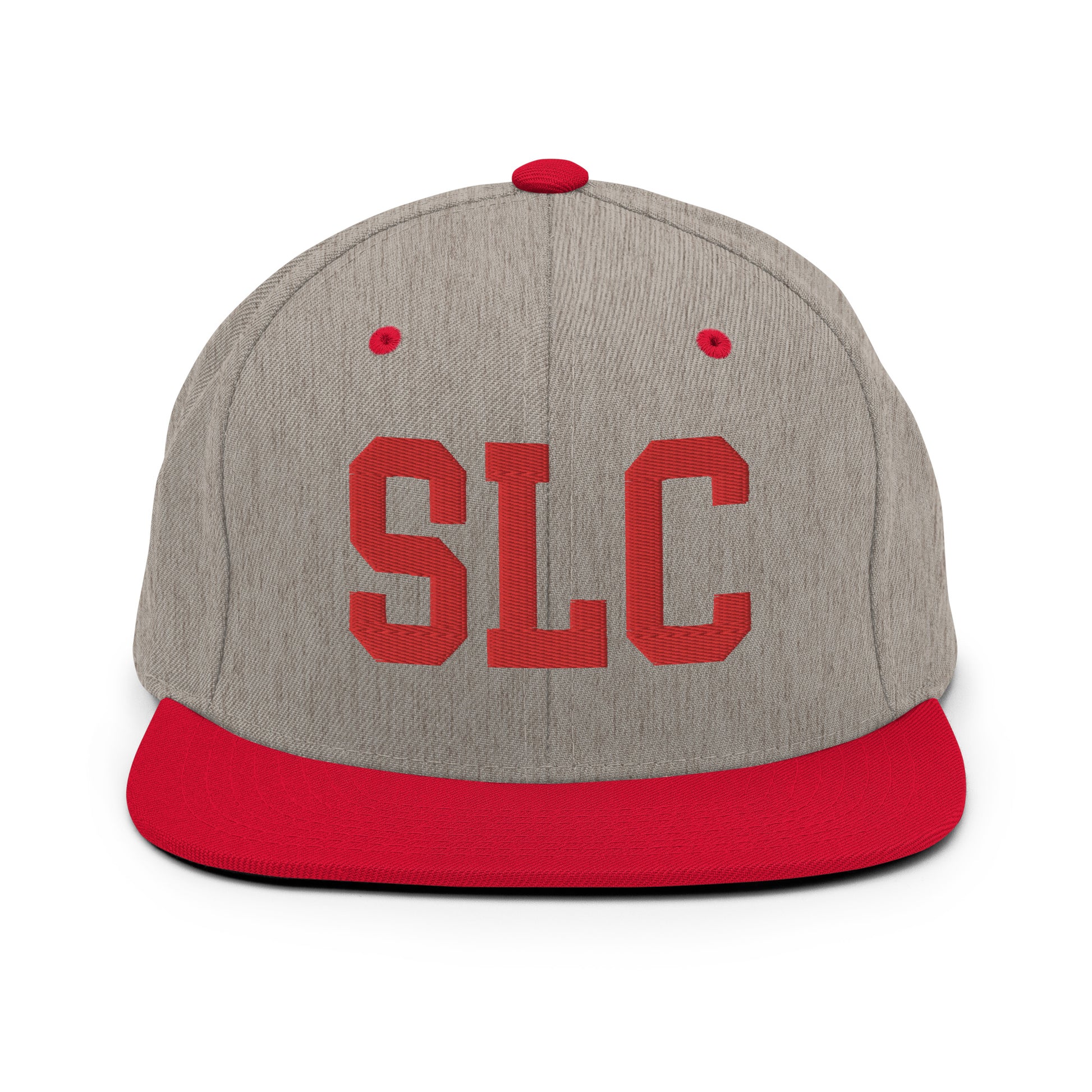 College-Style Classic Snapback Hat • Red • SLC Salt Lake City • YHM Designs - Image 31