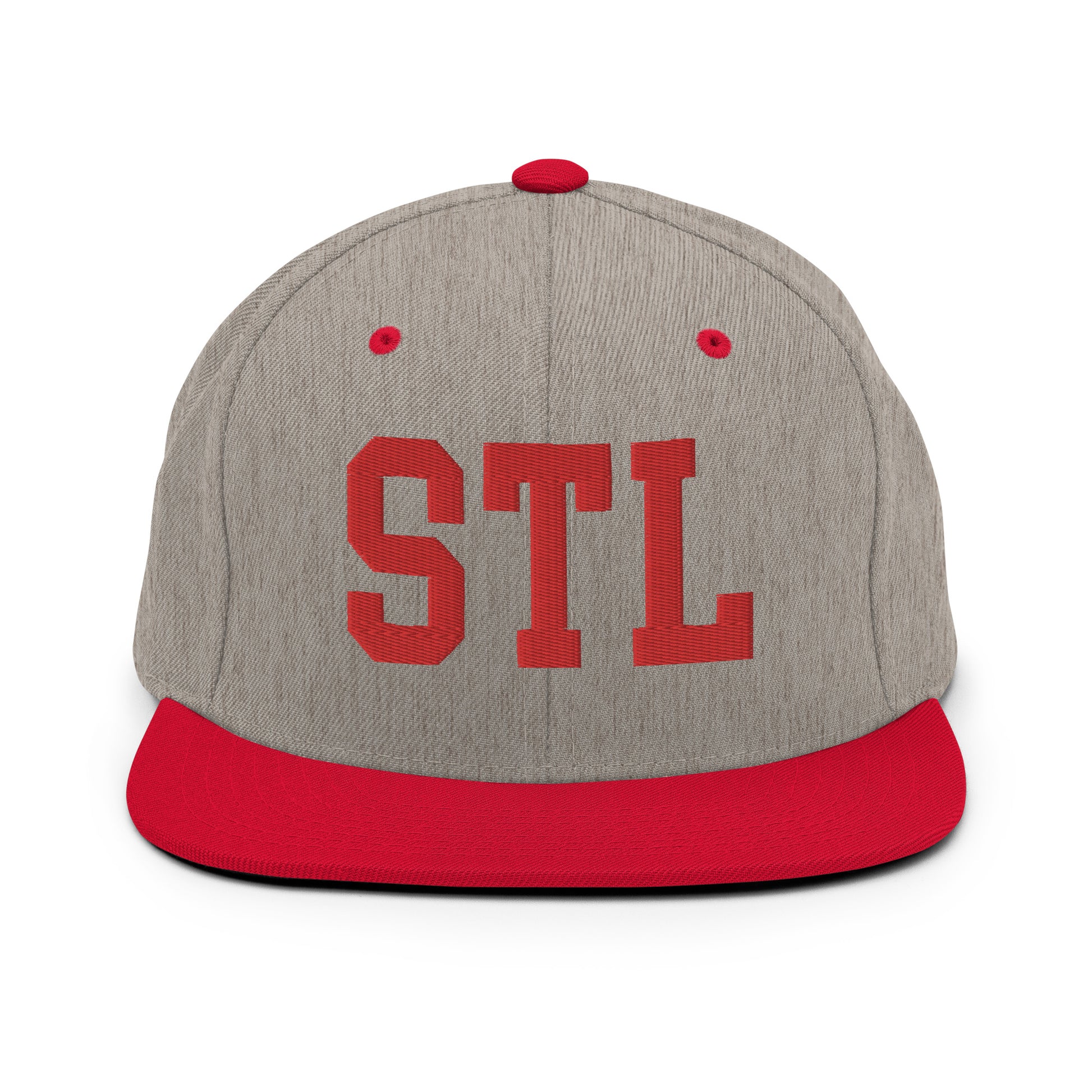 College-Style Classic Snapback Hat • Red • STL St. Louis • YHM Designs - Image 31