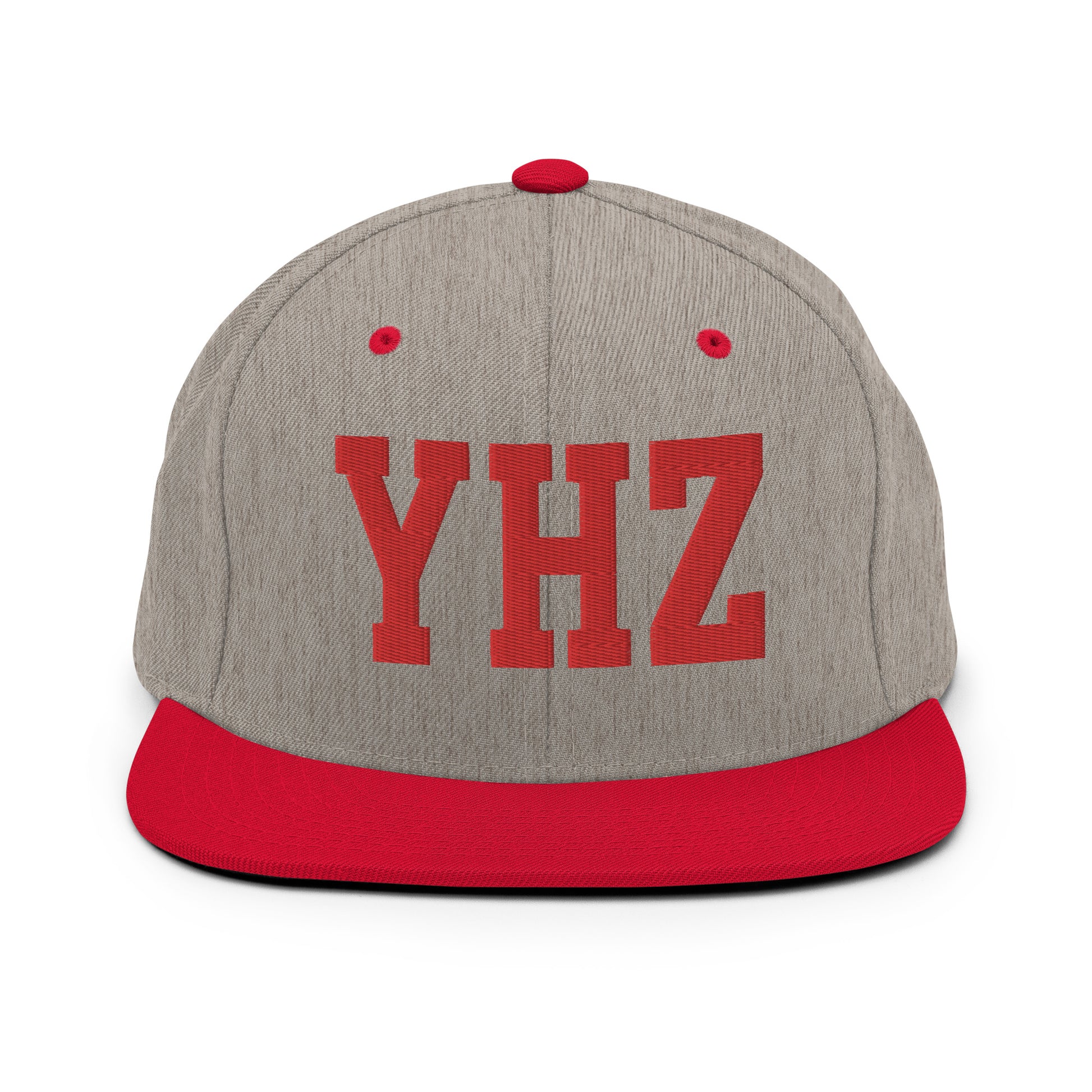 College-Style Classic Snapback Hat • Red • YHZ Halifax • YHM Designs - Image 31