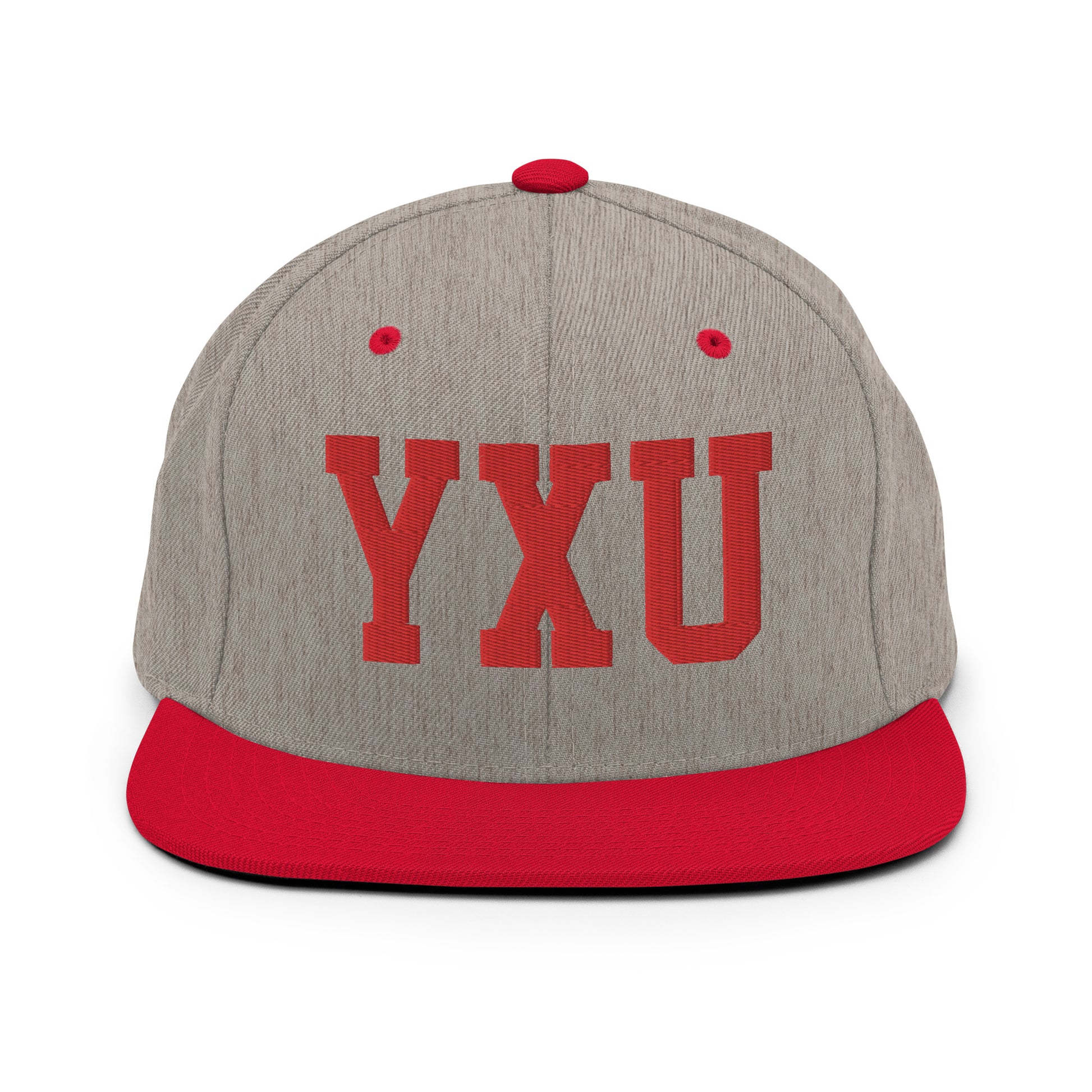 College-Style Classic Snapback Hat • Red • YXU London • YHM Designs - Image 31