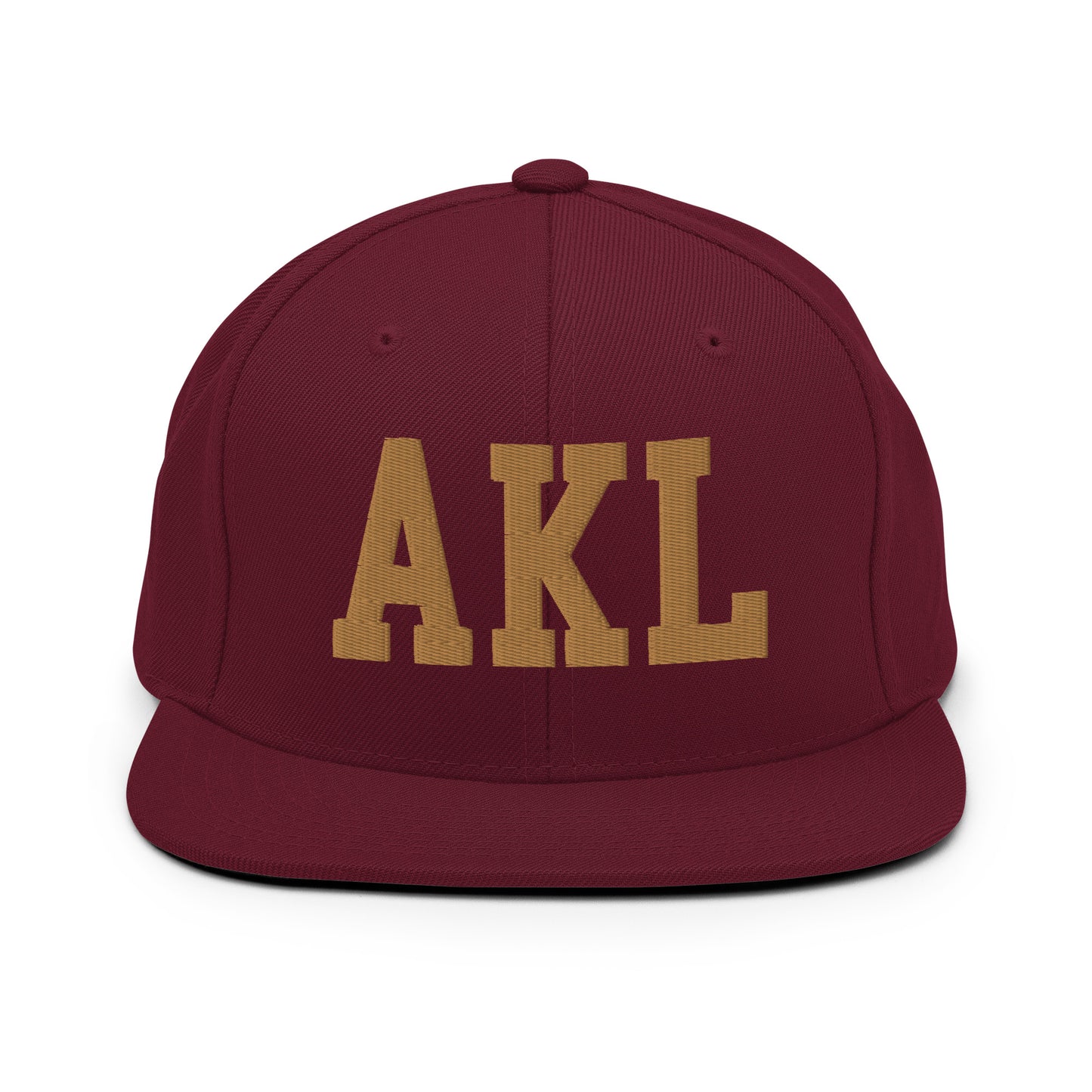 College-Style Classic Snapback Hat • Old Gold • AKL Auckland Souvenir • YHM Designs - Image 10