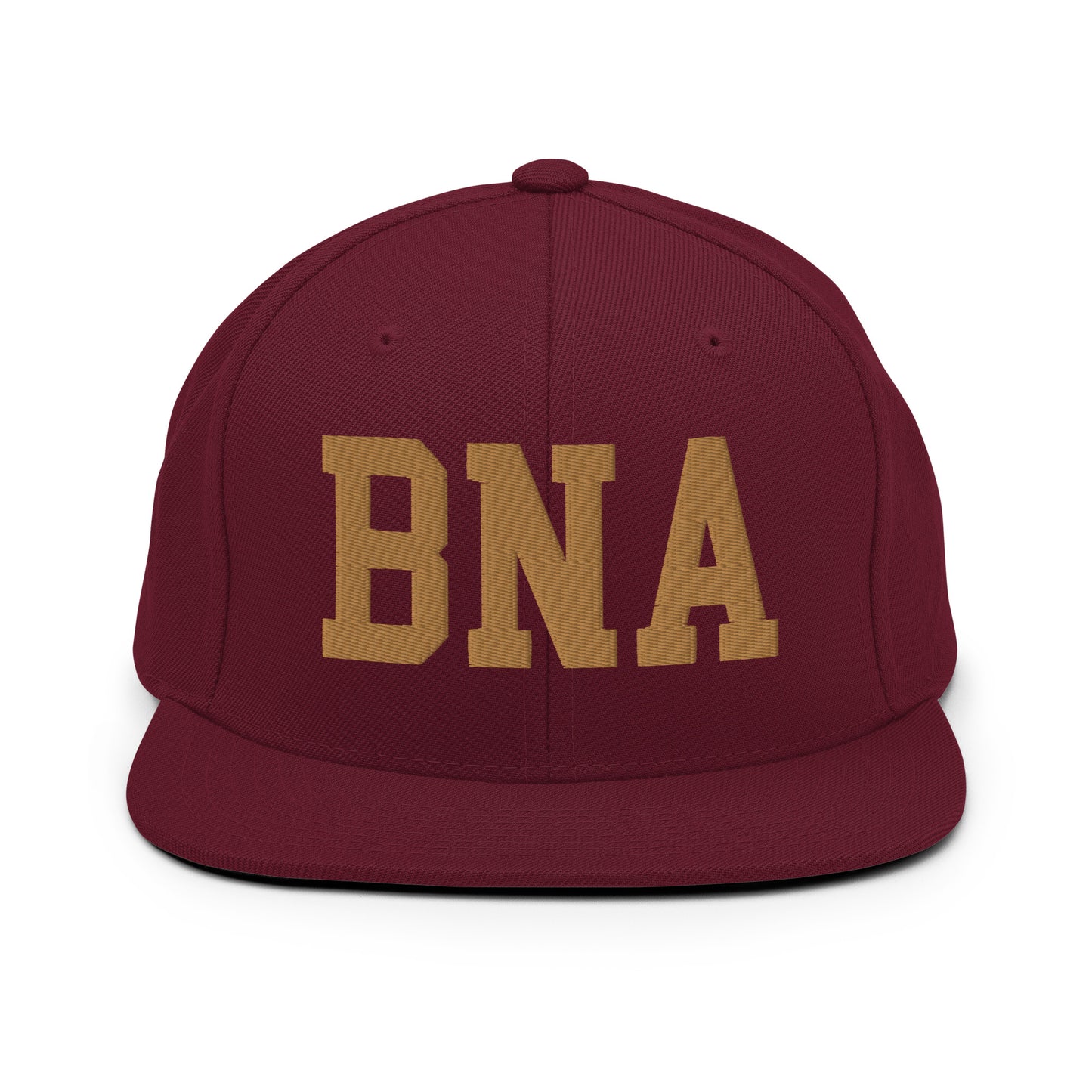 College-Style Classic Snapback Hat • Old Gold • BNA Nashville Souvenir • YHM Designs - Image 10