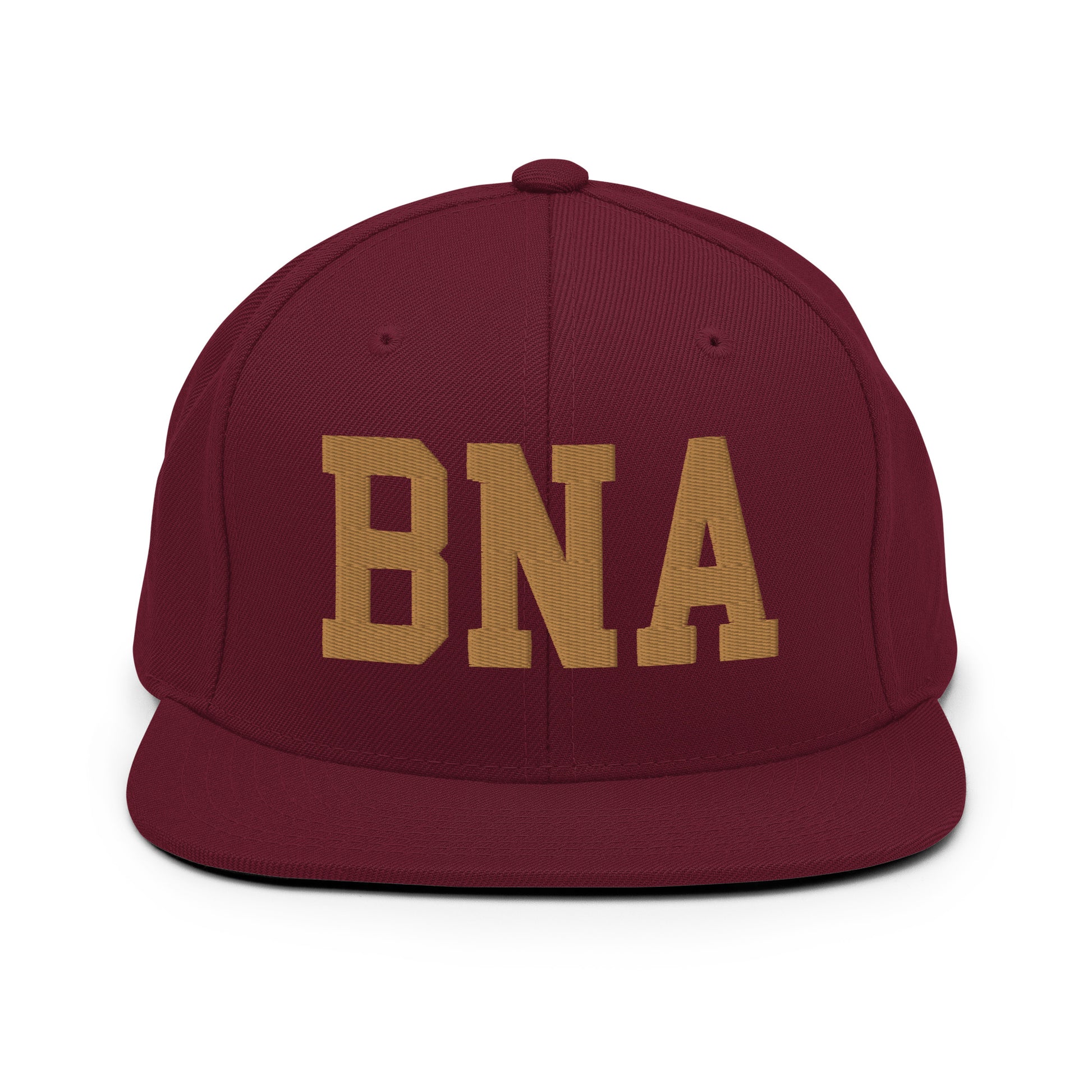College-Style Classic Snapback Hat • Old Gold • BNA Nashville Souvenir • YHM Designs - Image 10