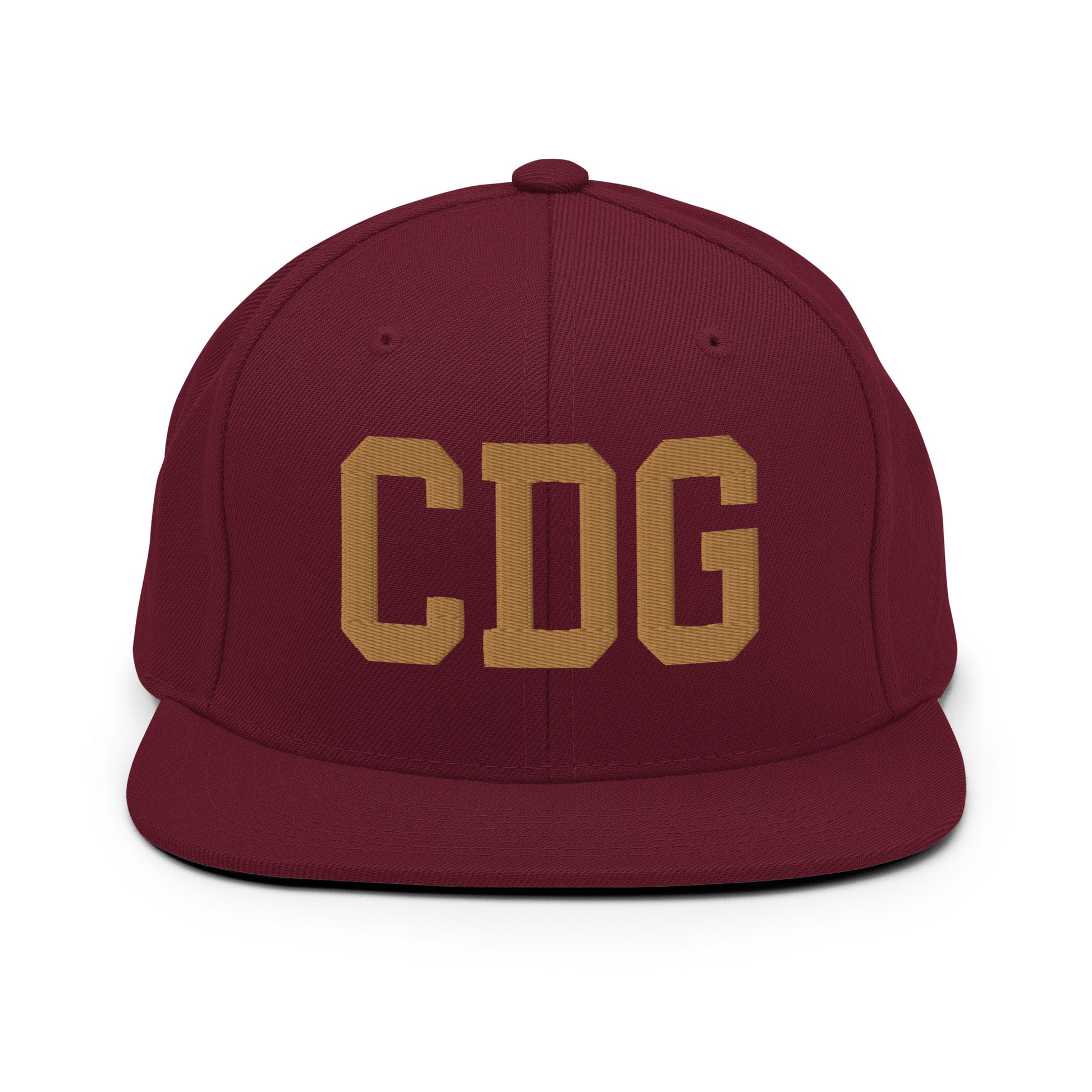 College-Style Classic Snapback Hat • Old Gold • CDG Paris • YHM Designs - Image 10