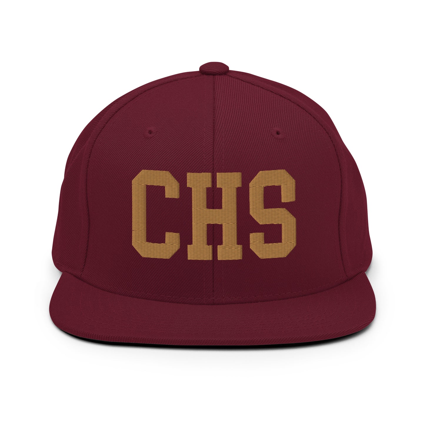 College-Style Classic Snapback Hat • Old Gold • CHS Charleston Souvenir • YHM Designs - Image 10