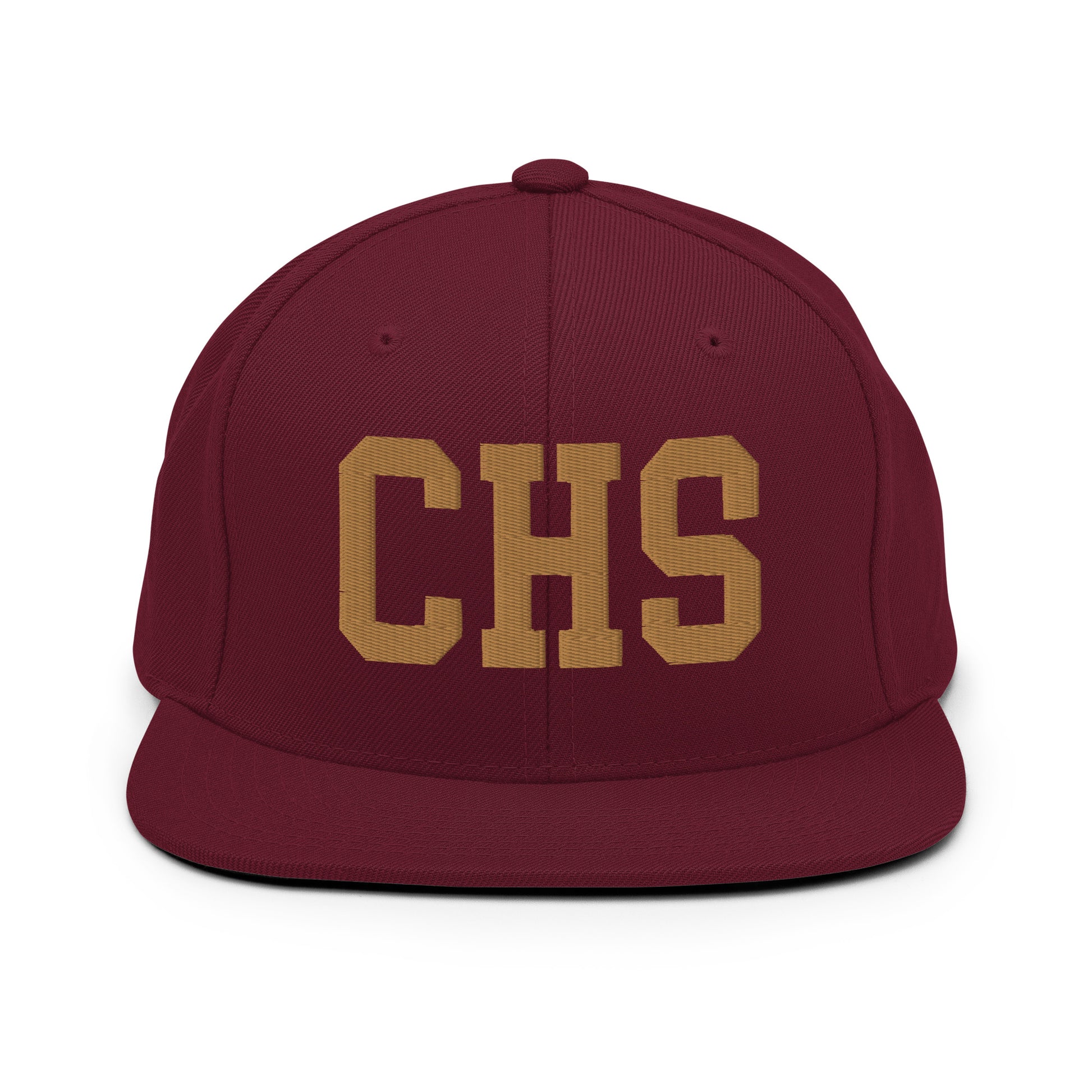 College-Style Classic Snapback Hat • Old Gold • CHS Charleston Souvenir • YHM Designs - Image 10