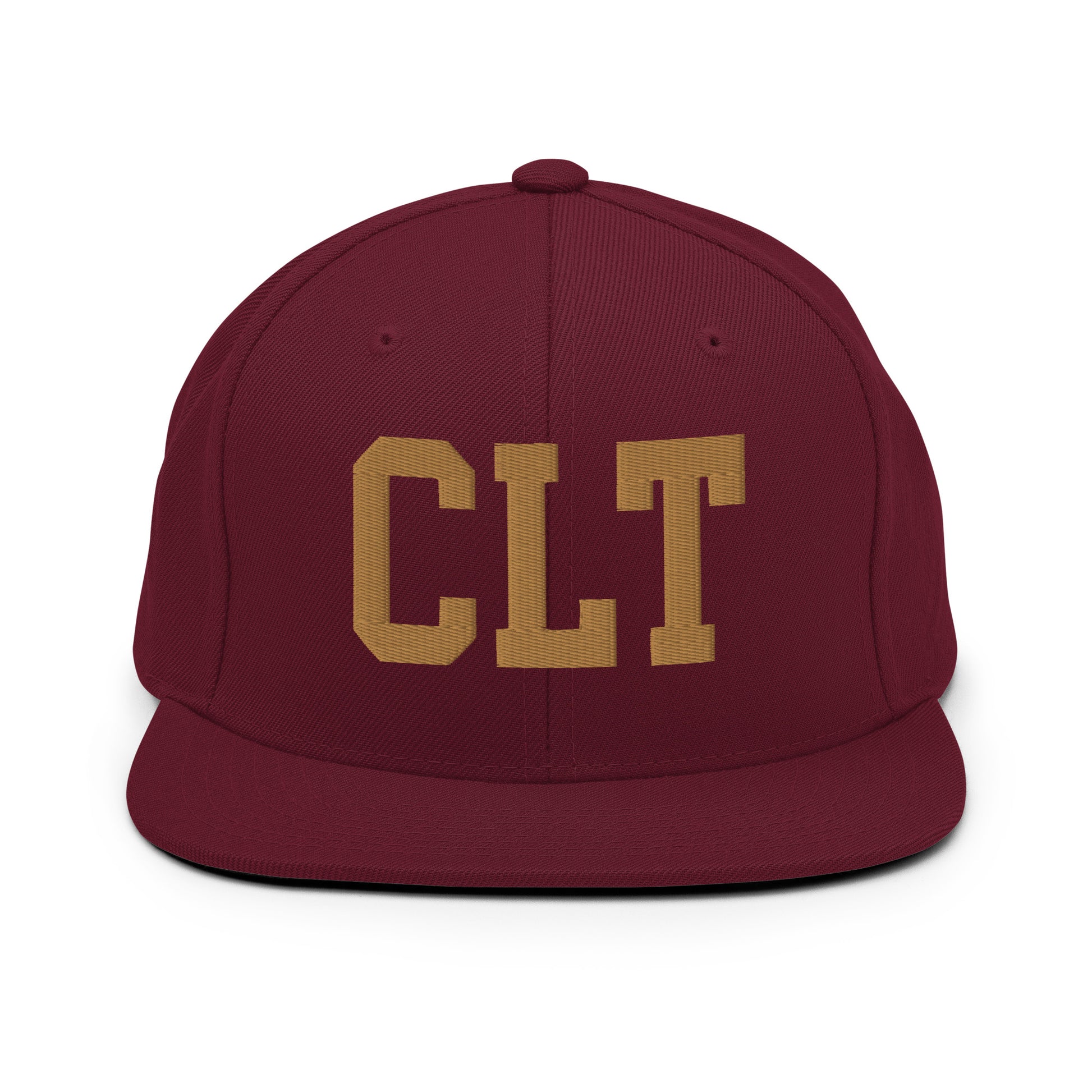 College-Style Classic Snapback Hat • Old Gold • CLT Charlotte • YHM Designs - Image 10