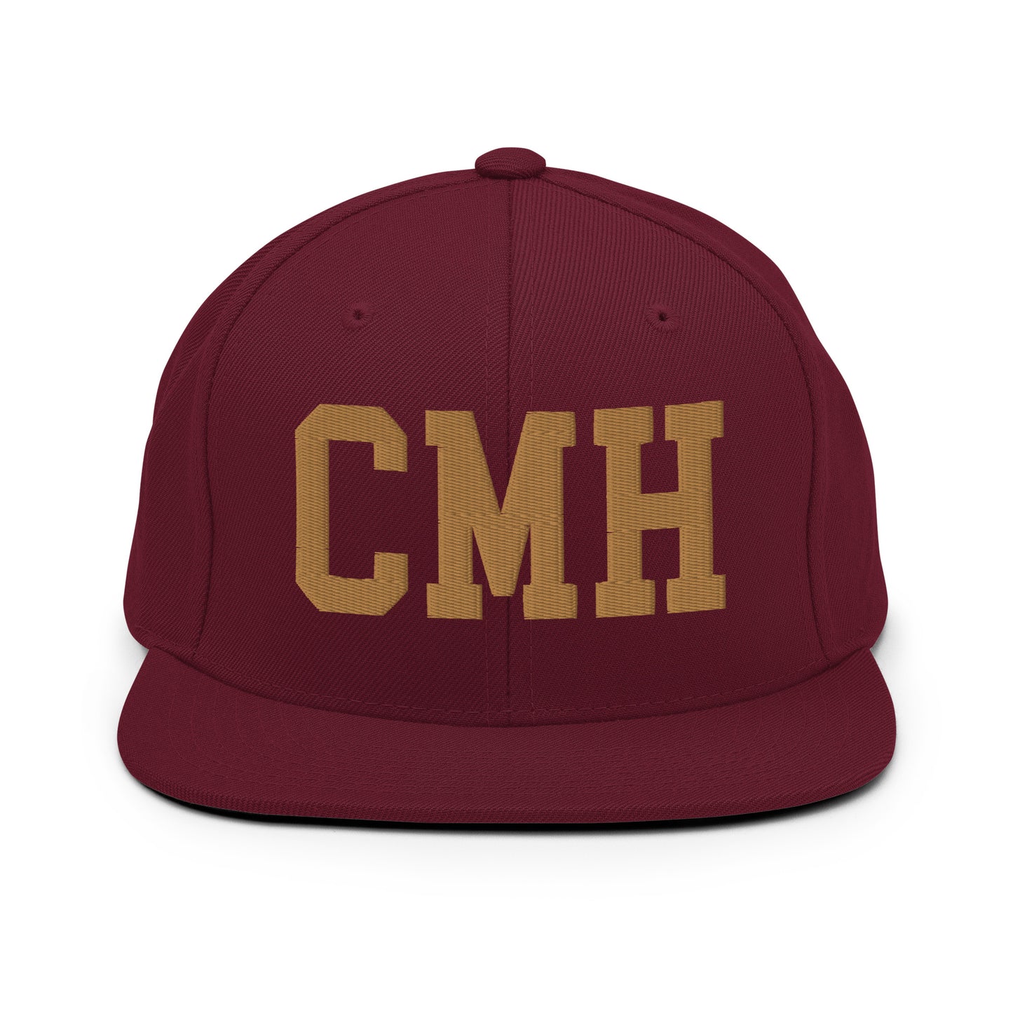 College-Style Classic Snapback Hat • Old Gold • CMH Columbus Souvenir • YHM Designs - Image 10