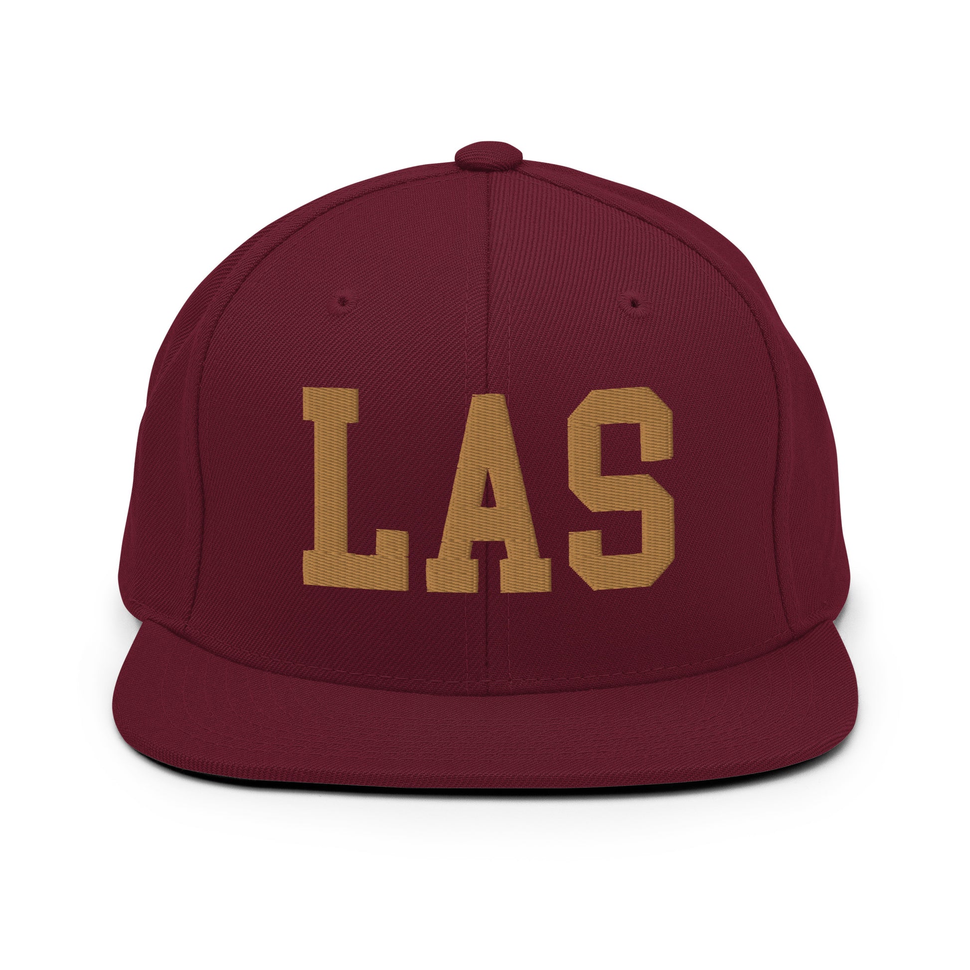 College-Style Classic Snapback Hat • Old Gold • LAS Las Vegas • YHM Designs - Image 10