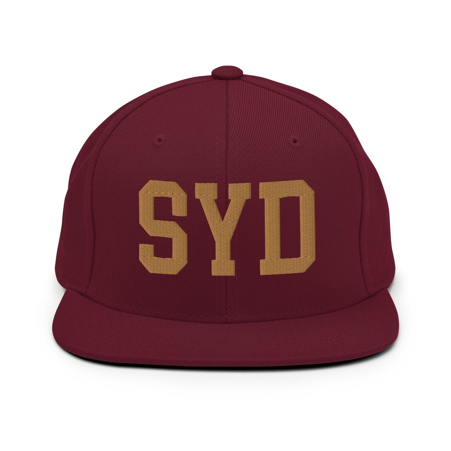 College-Style Classic Snapback Hat • Old Gold • SYD Sydney Souvenir • YHM Designs - Image 10