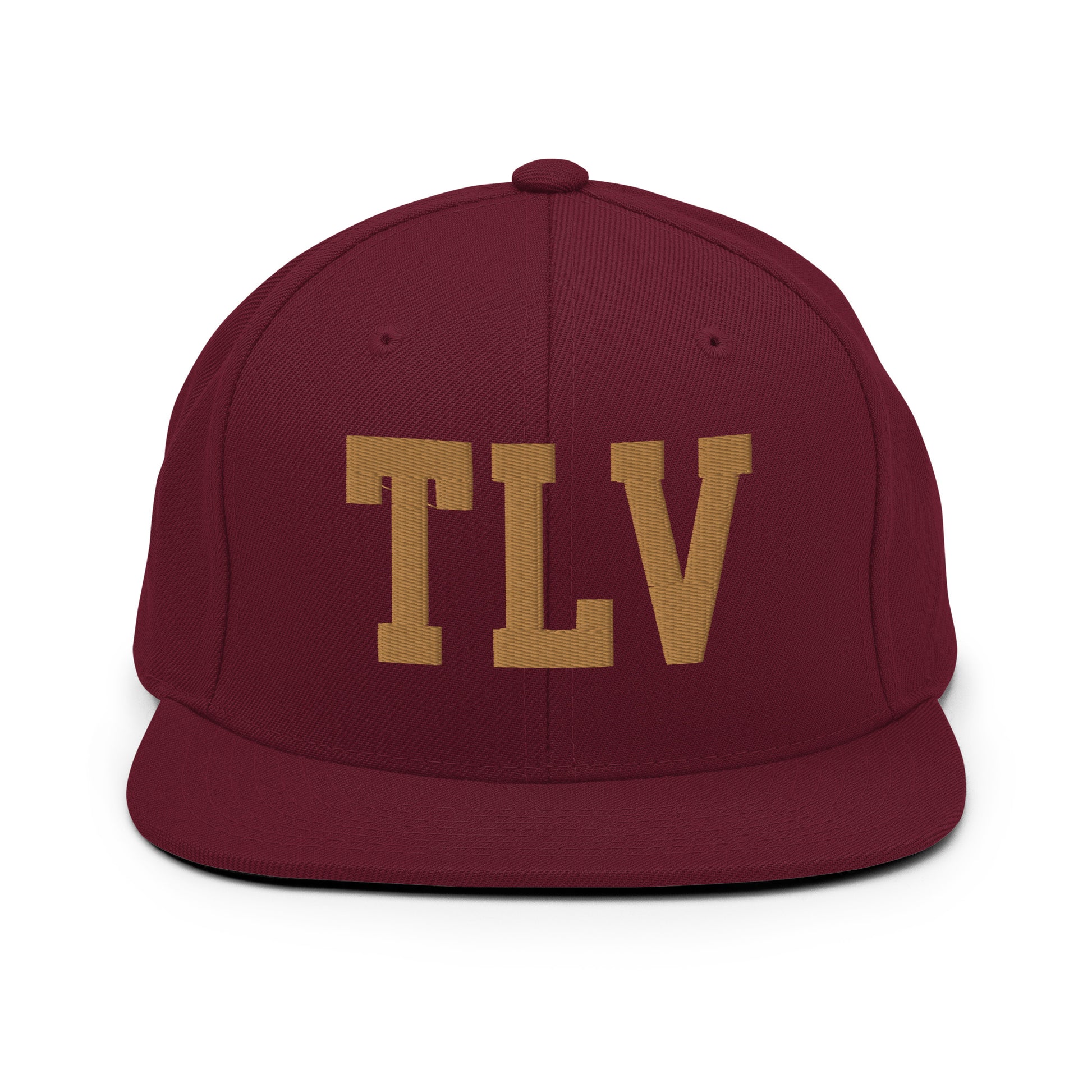 College-Style Classic Snapback Hat • Old Gold • TLV Tel Aviv • YHM Designs - Image 10