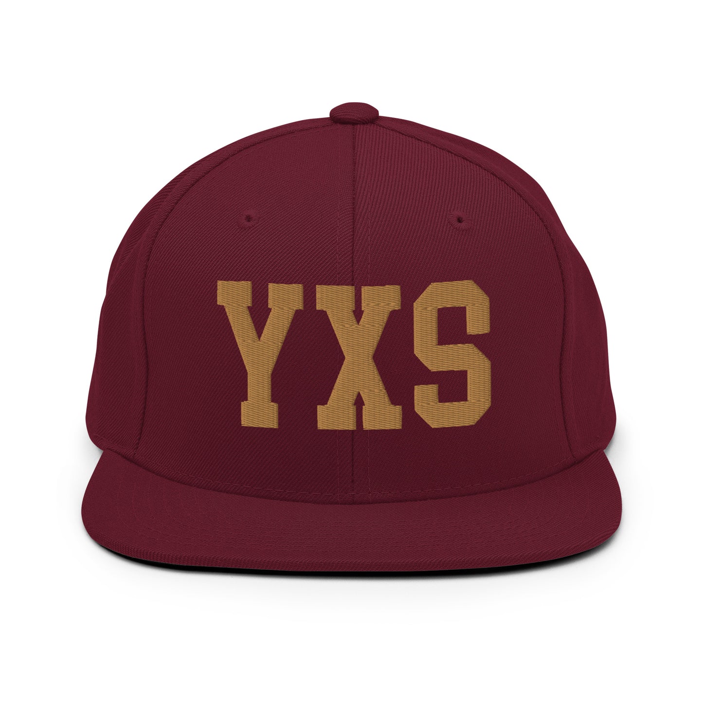 College-Style Classic Snapback Hat • Old Gold • YXS Prince George Souvenir • YHM Designs - Image 10