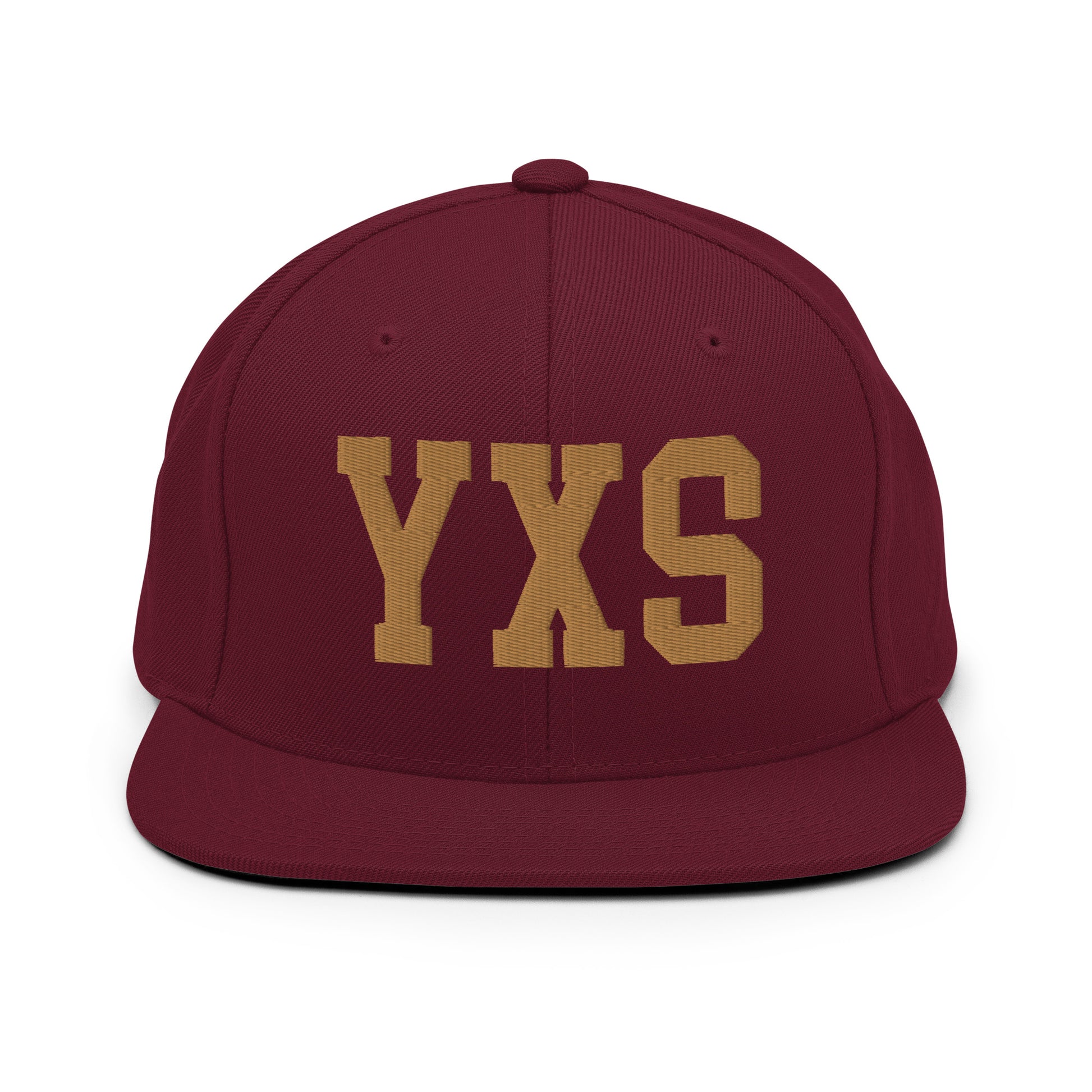 College-Style Classic Snapback Hat • Old Gold • YXS Prince George Souvenir • YHM Designs - Image 10