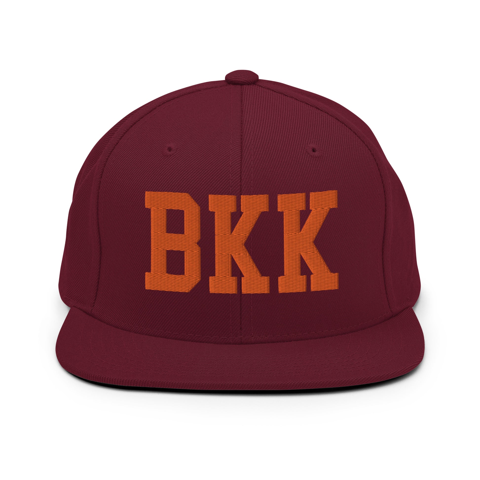 College-Style Classic Snapback Hat • Orange • BKK Bangkok • YHM Designs - Image 11