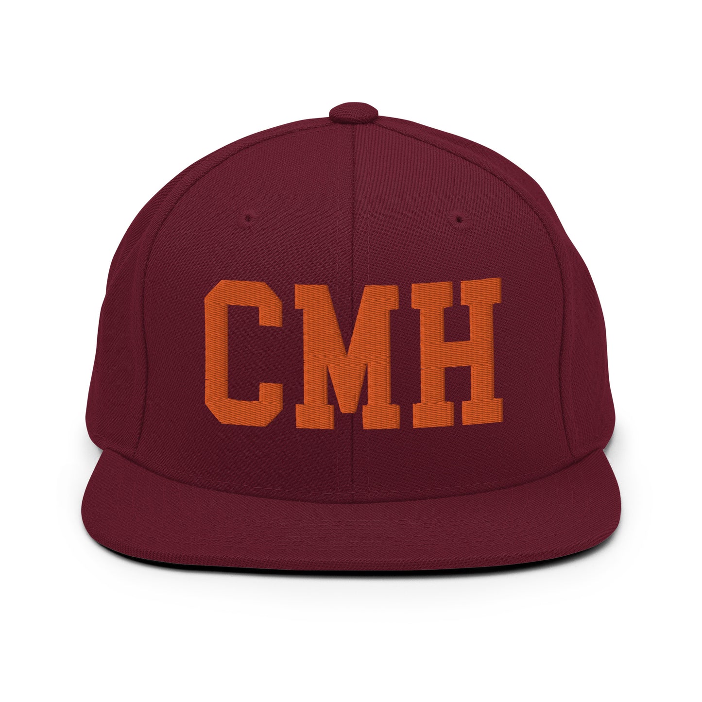 College-Style Classic Snapback Hat • Orange • CMH Columbus • YHM Designs - Image 11