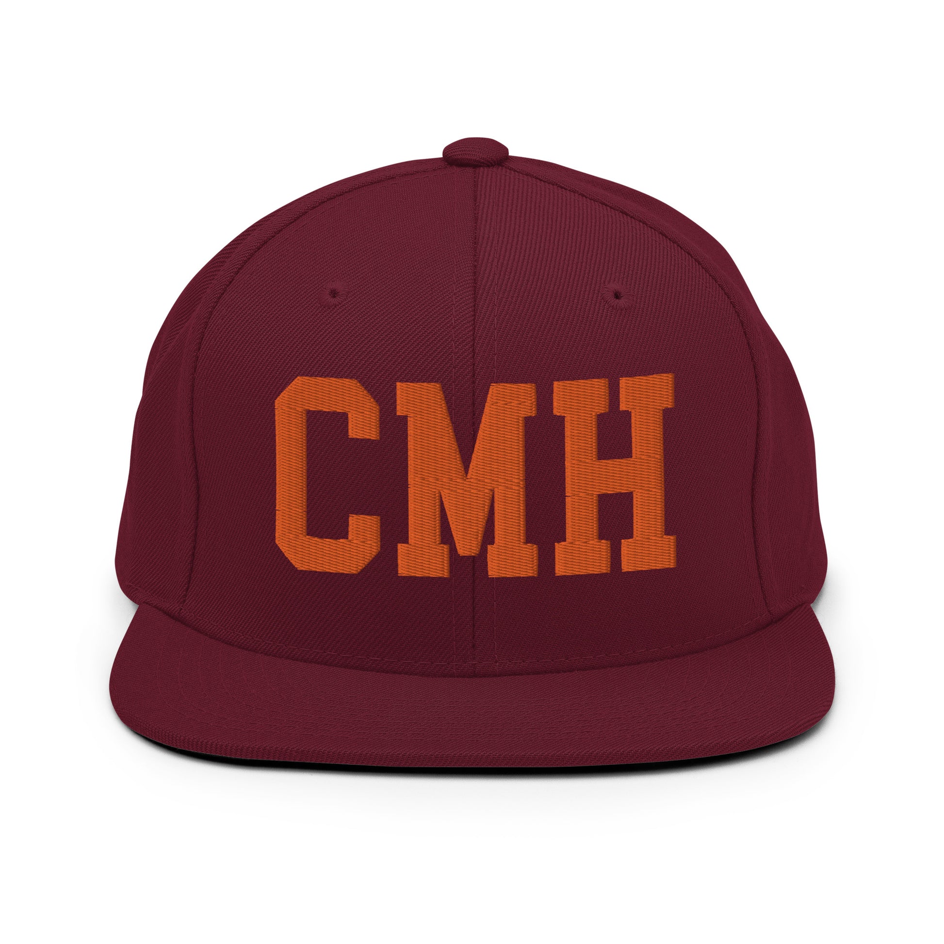 College-Style Classic Snapback Hat • Orange • CMH Columbus • YHM Designs - Image 11