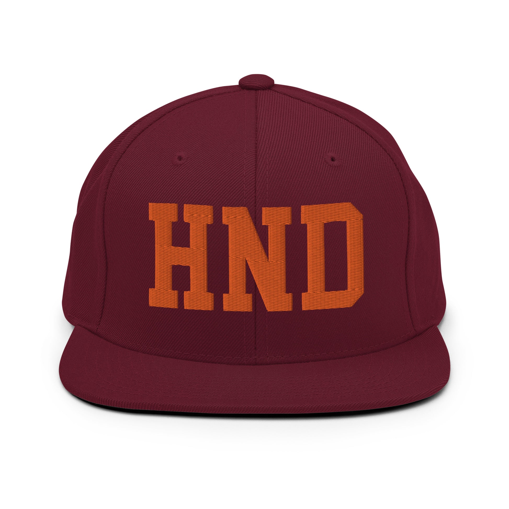 College-Style Classic Snapback Hat • Orange • HND Tokyo • YHM Designs - Image 11