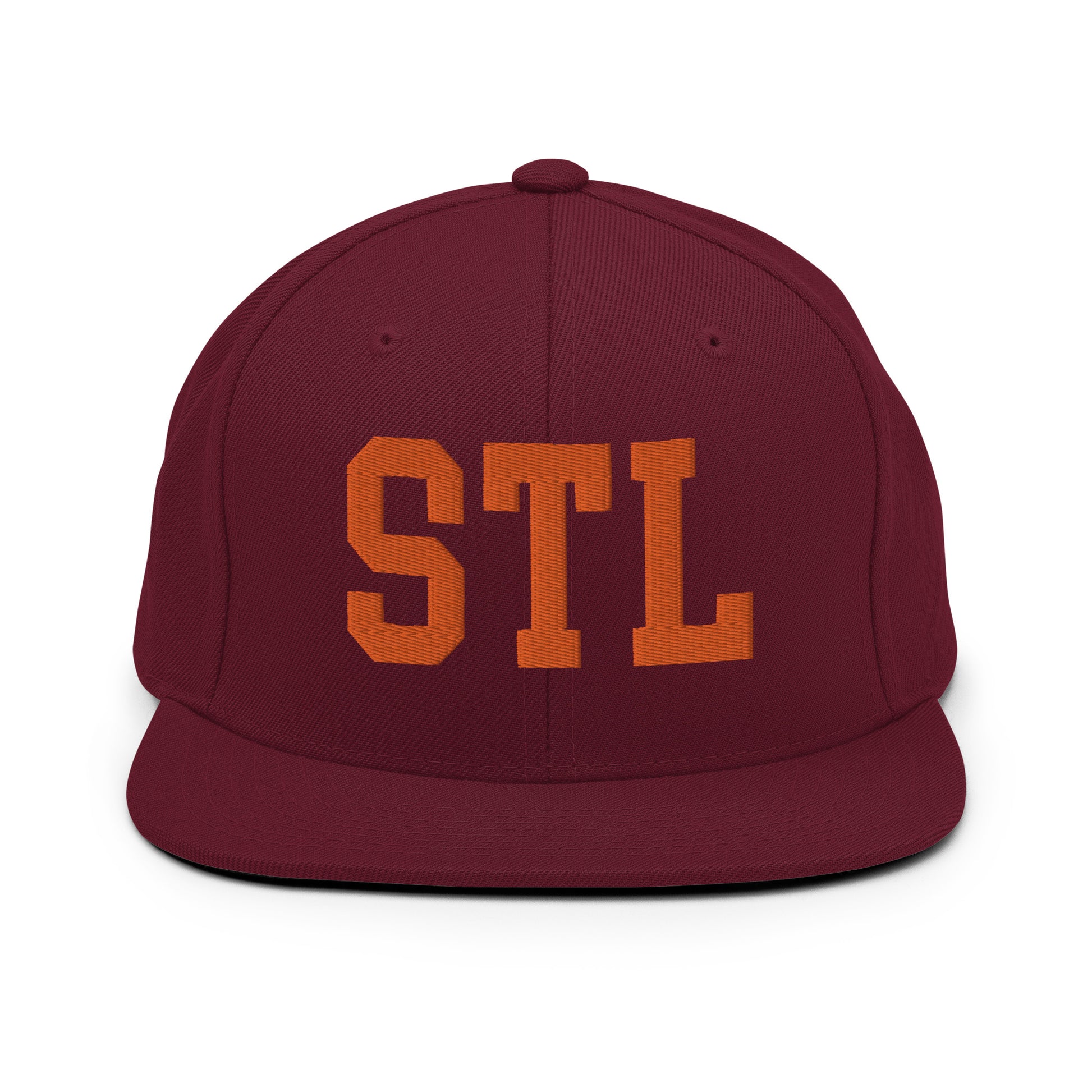 College-Style Classic Snapback Hat • Orange • STL St. Louis • YHM Designs - Image 11