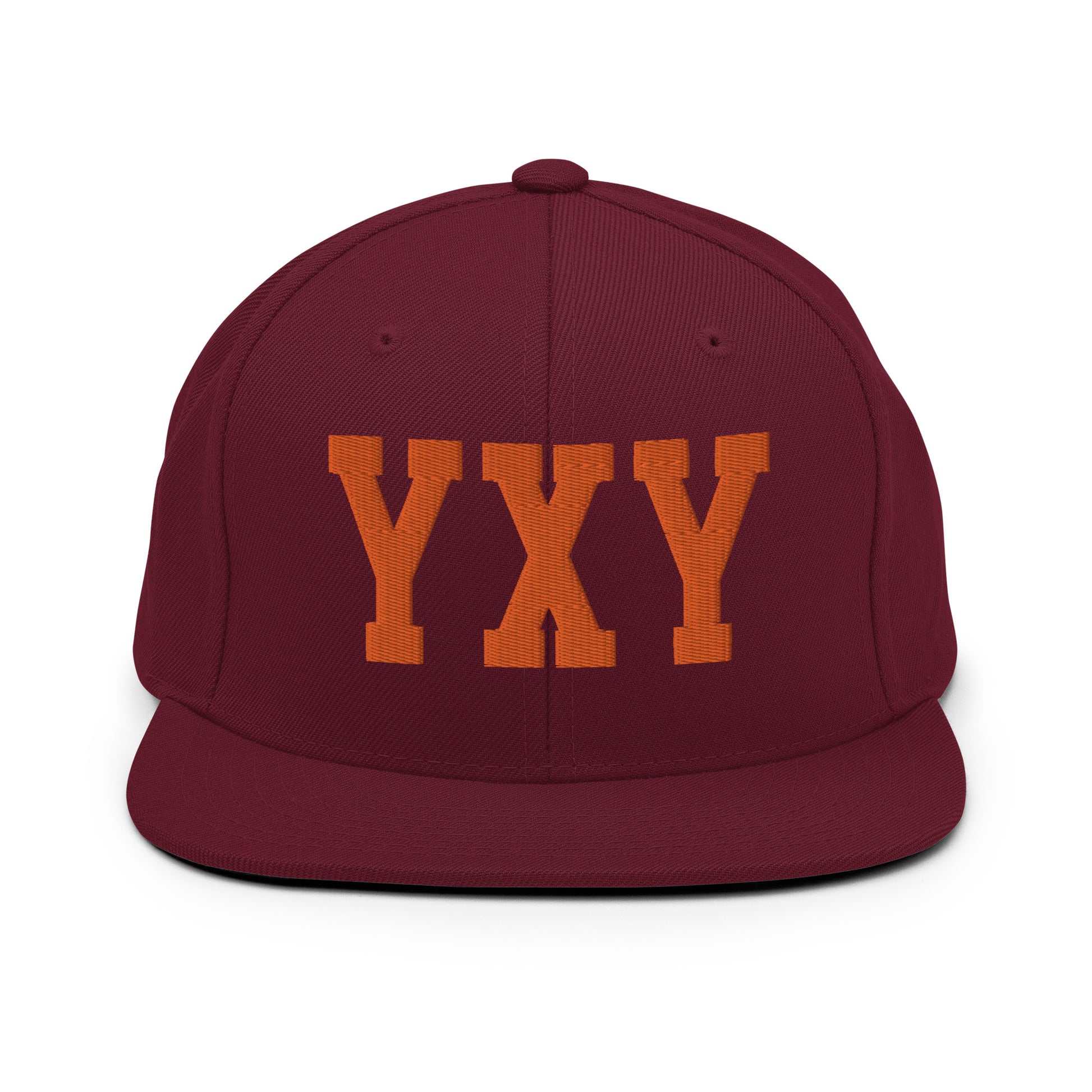 College-Style Classic Snapback Hat • Orange • YXY Whitehorse • YHM Designs - Image 11