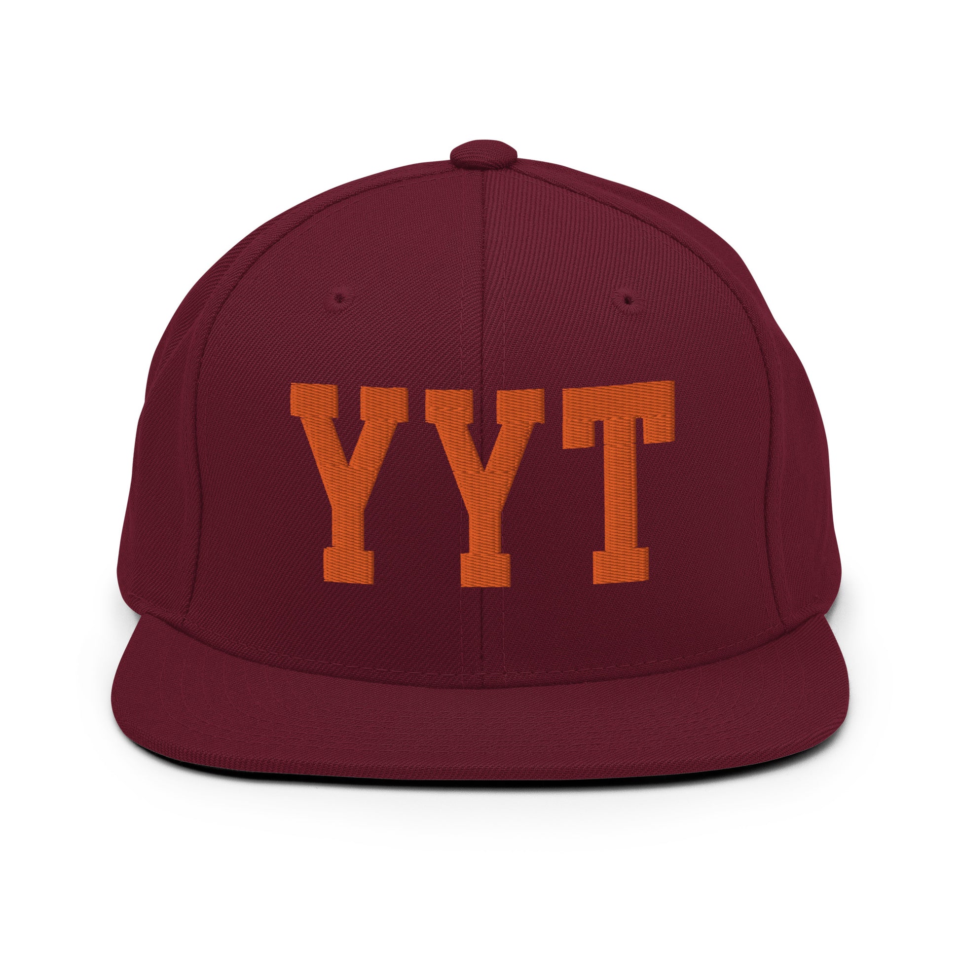 College-Style Classic Snapback Hat • Orange • YYT St. John's • YHM Designs - Image 11