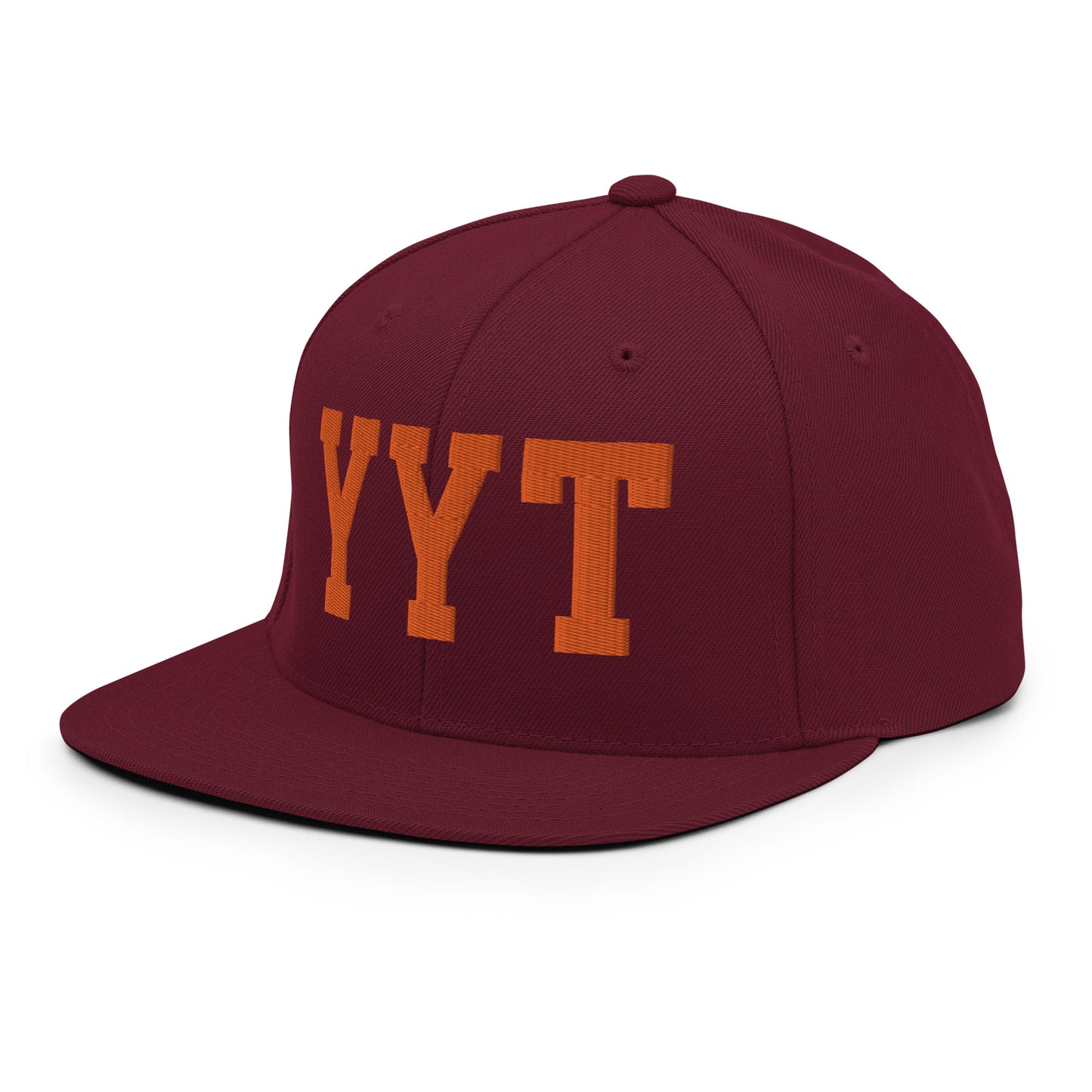 College-Style Classic Snapback Hat • Orange • YYT St. John's • YHM Designs - Image 13