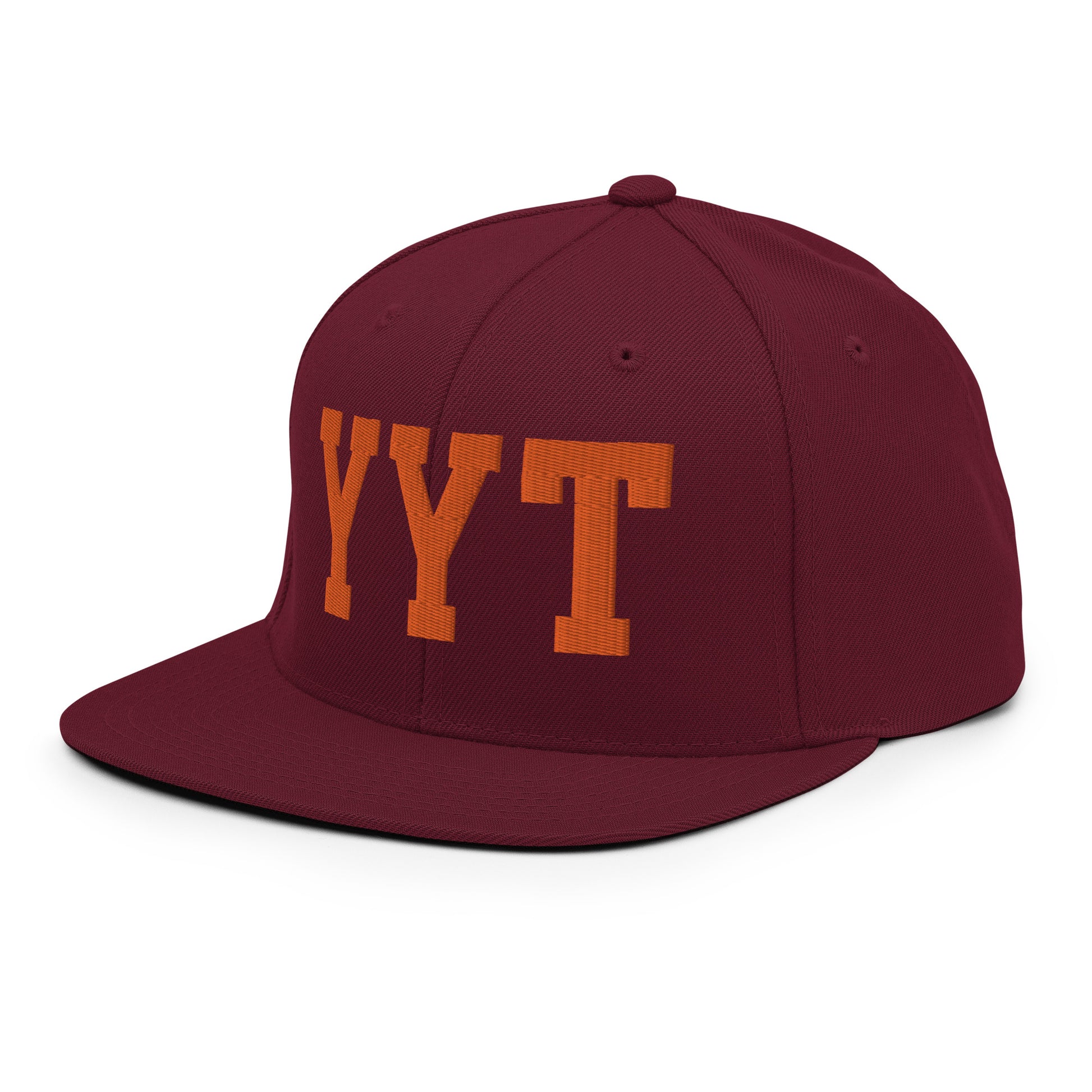 College-Style Classic Snapback Hat • Orange • YYT St. John's • YHM Designs - Image 13