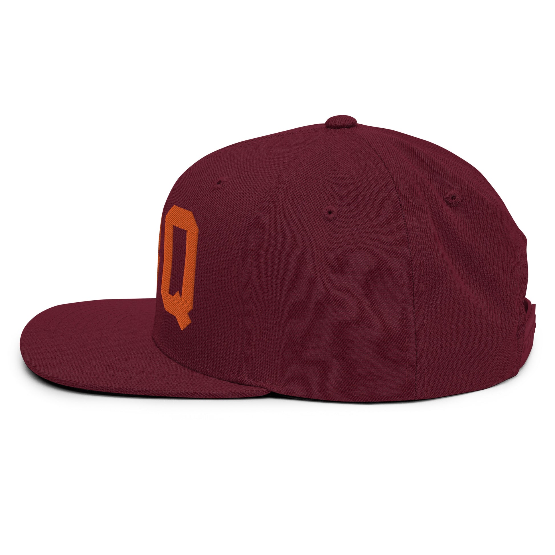 College-Style Classic Snapback Hat • Orange • ABQ Albuquerque • YHM Designs - Image 14