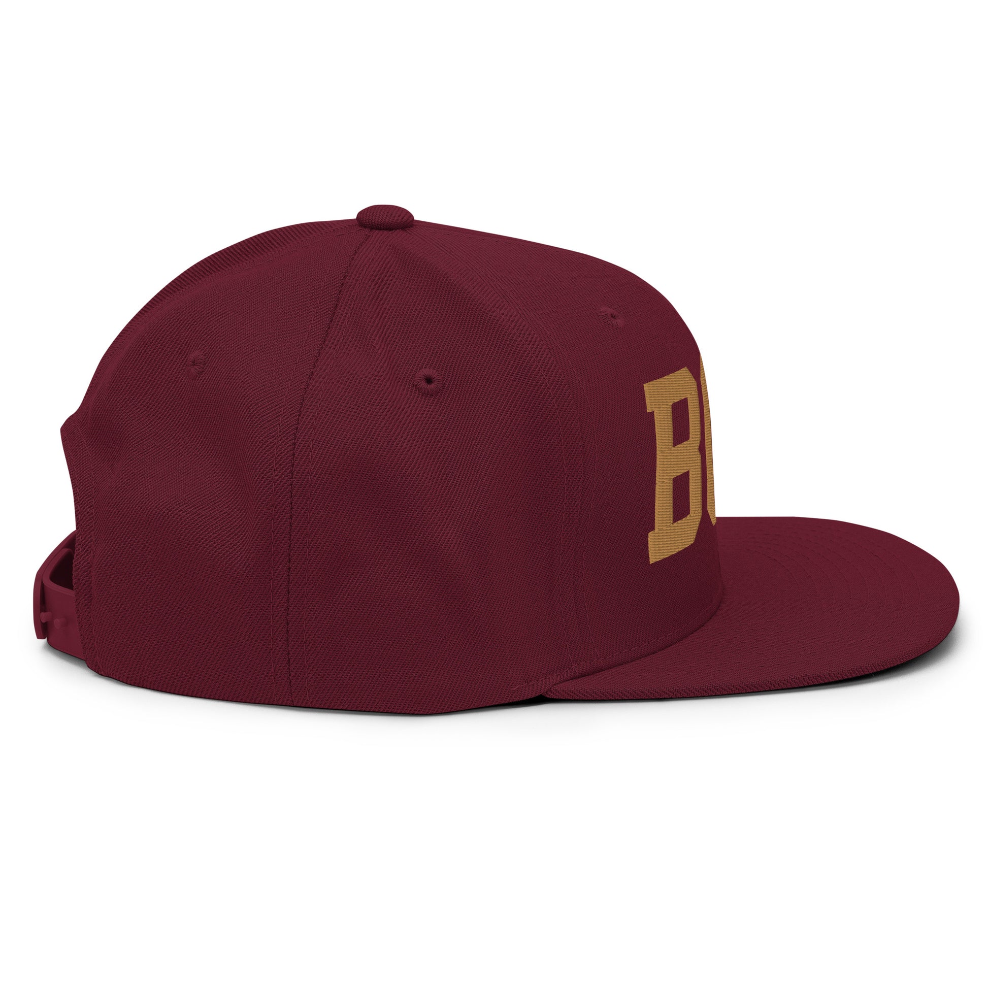 College-Style Classic Snapback Hat • Old Gold • BCN Barcelona Souvenir • YHM Designs - Image 13
