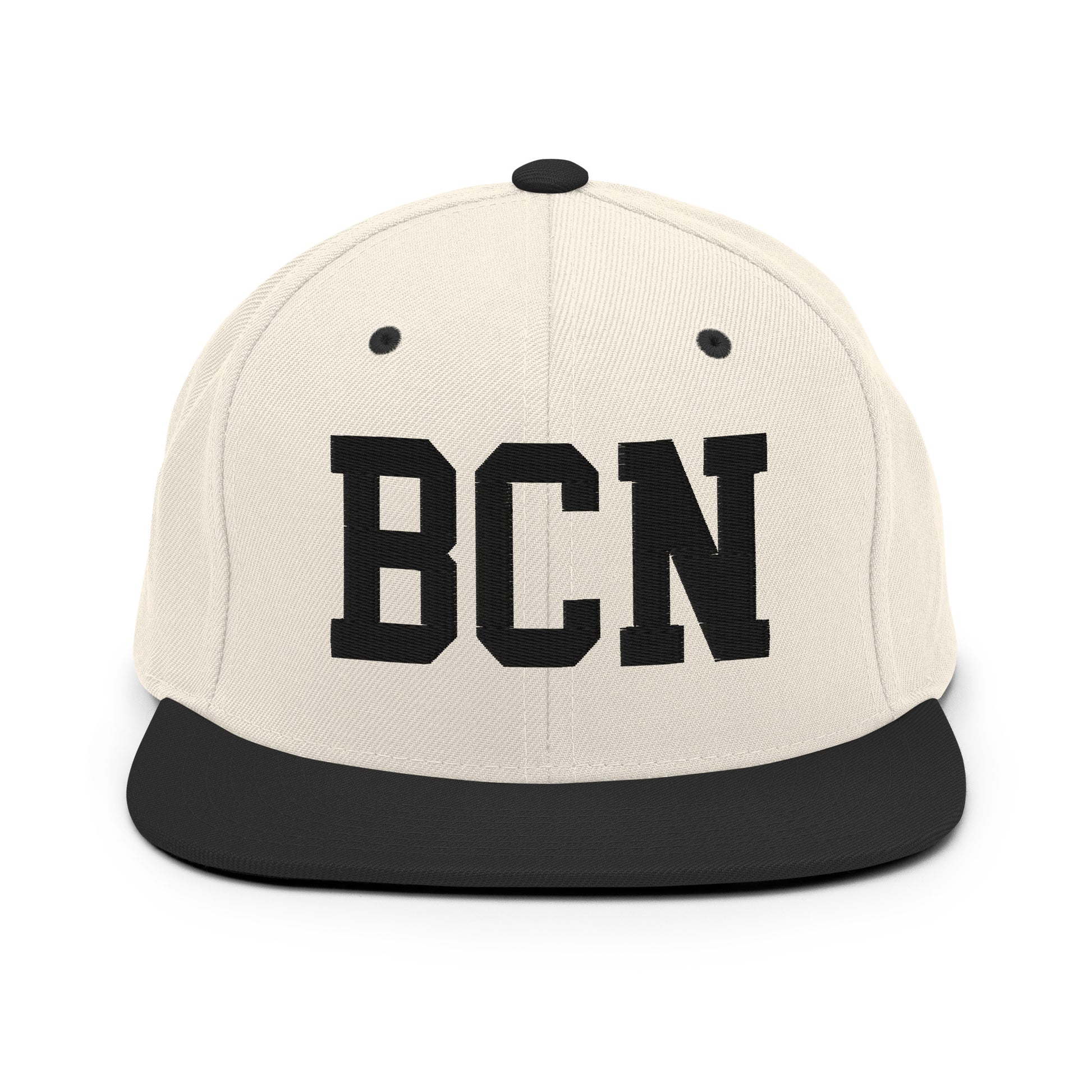 College-Style Classic Snapback Hat • Black • BCN Barcelona Souvenir • YHM Designs - Image 31
