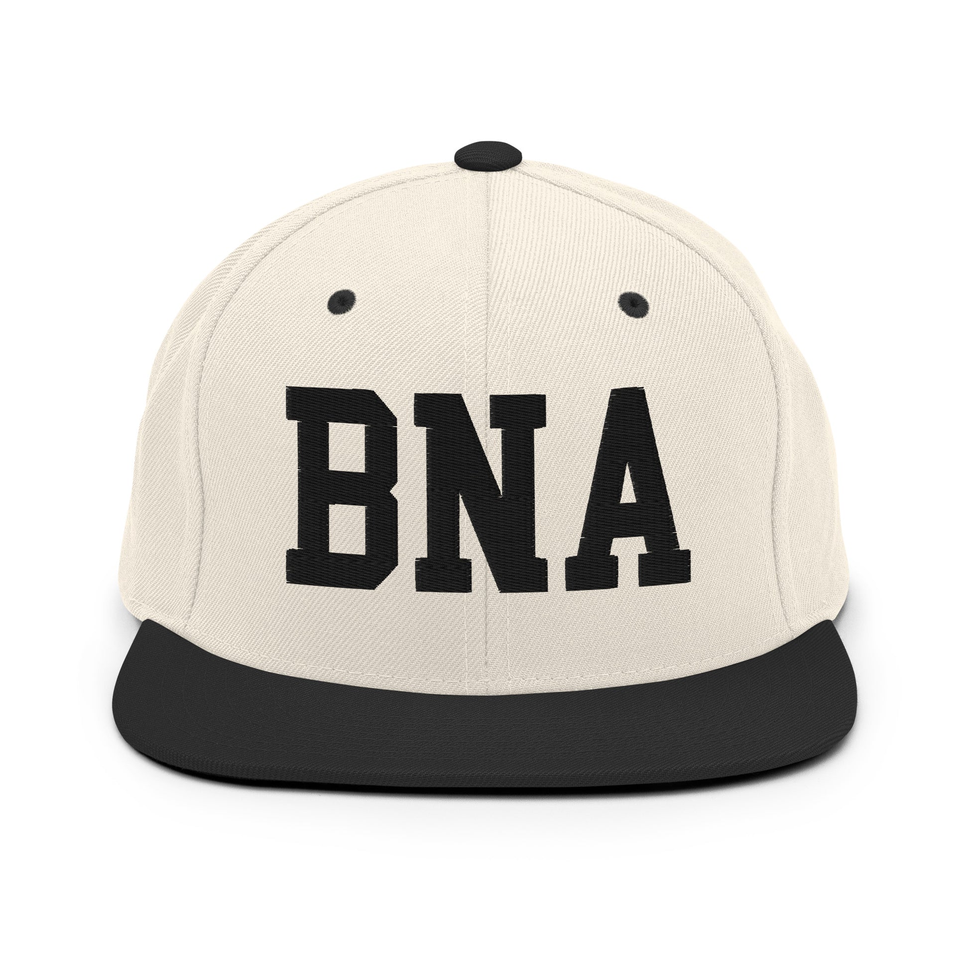 College-Style Classic Snapback Hat • Black • BNA Nashville Souvenir • YHM Designs - Image 31