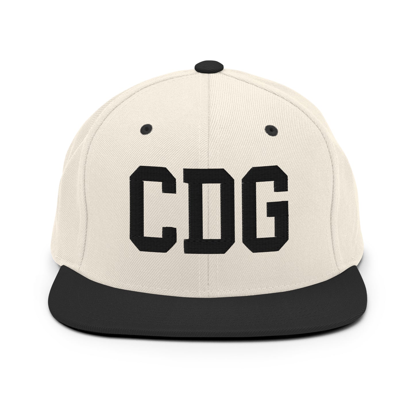 College-Style Classic Snapback Hat • Black • CDG Paris • YHM Designs - Image 31