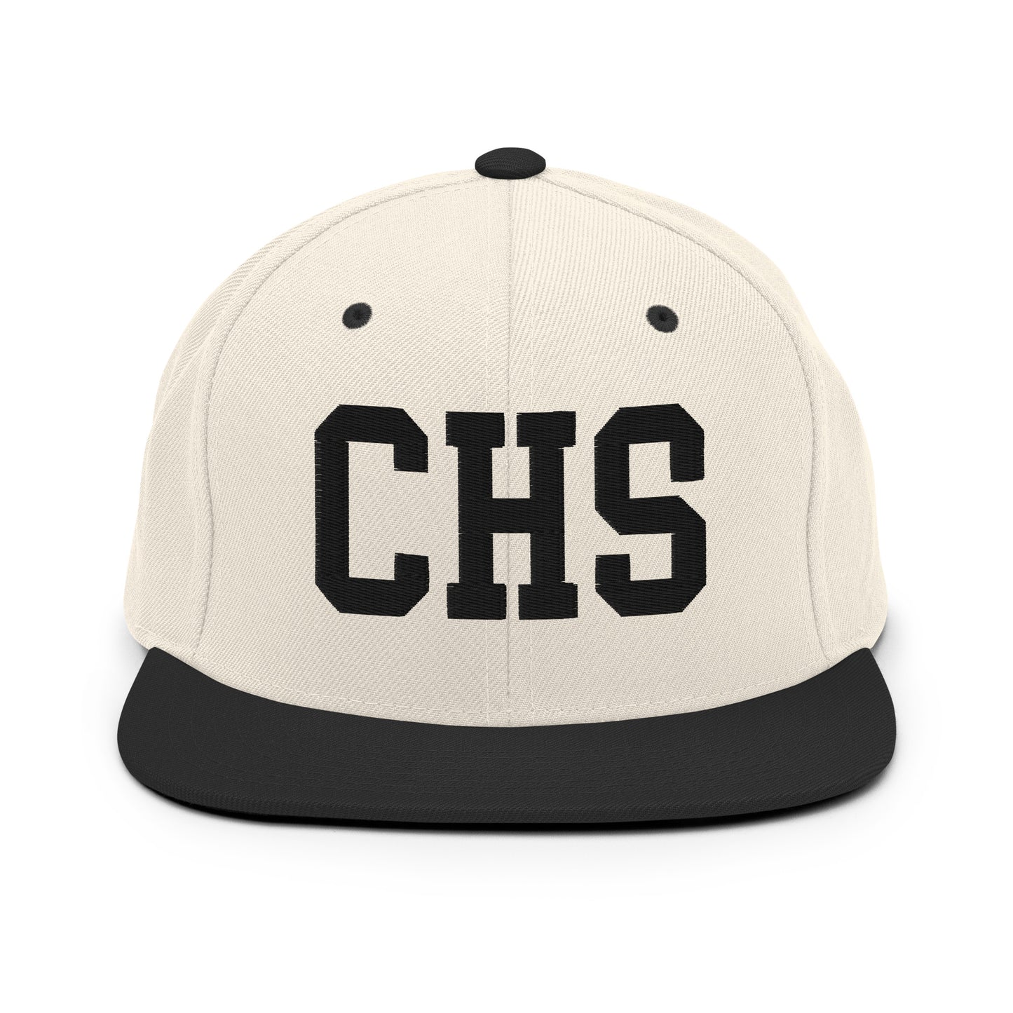 College-Style Classic Snapback Hat • Black • CHS Charleston Souvenir • YHM Designs - Image 31