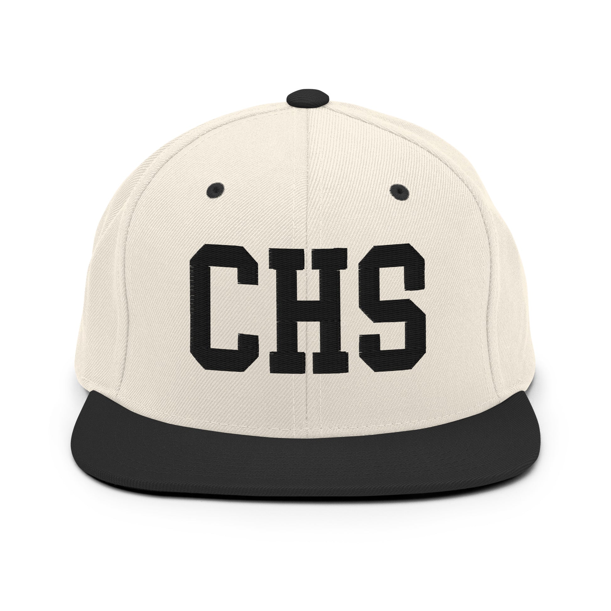 College-Style Classic Snapback Hat • Black • CHS Charleston Souvenir • YHM Designs - Image 31