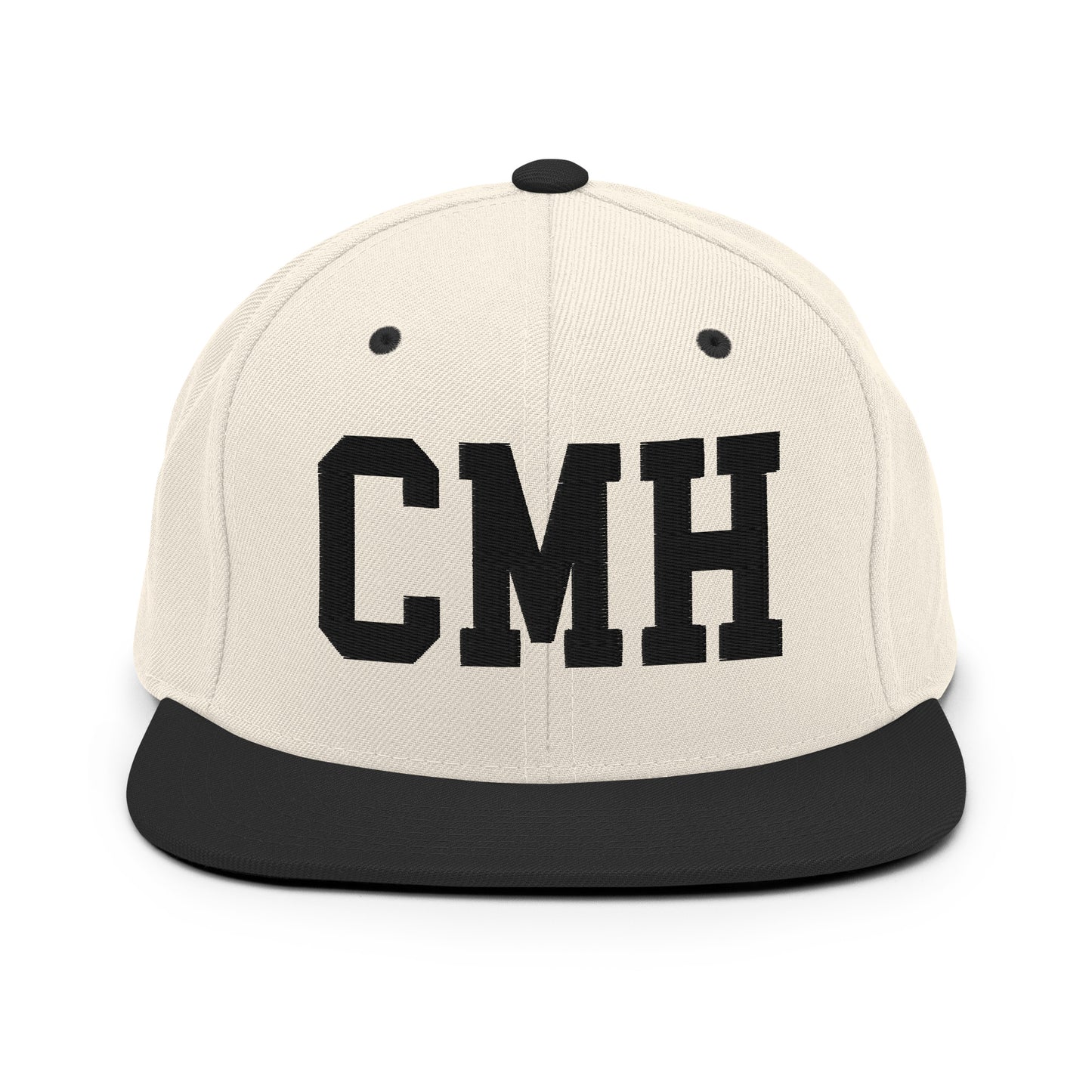 College-Style Classic Snapback Hat • Black • CMH Columbus Souvenir • YHM Designs - Image 31