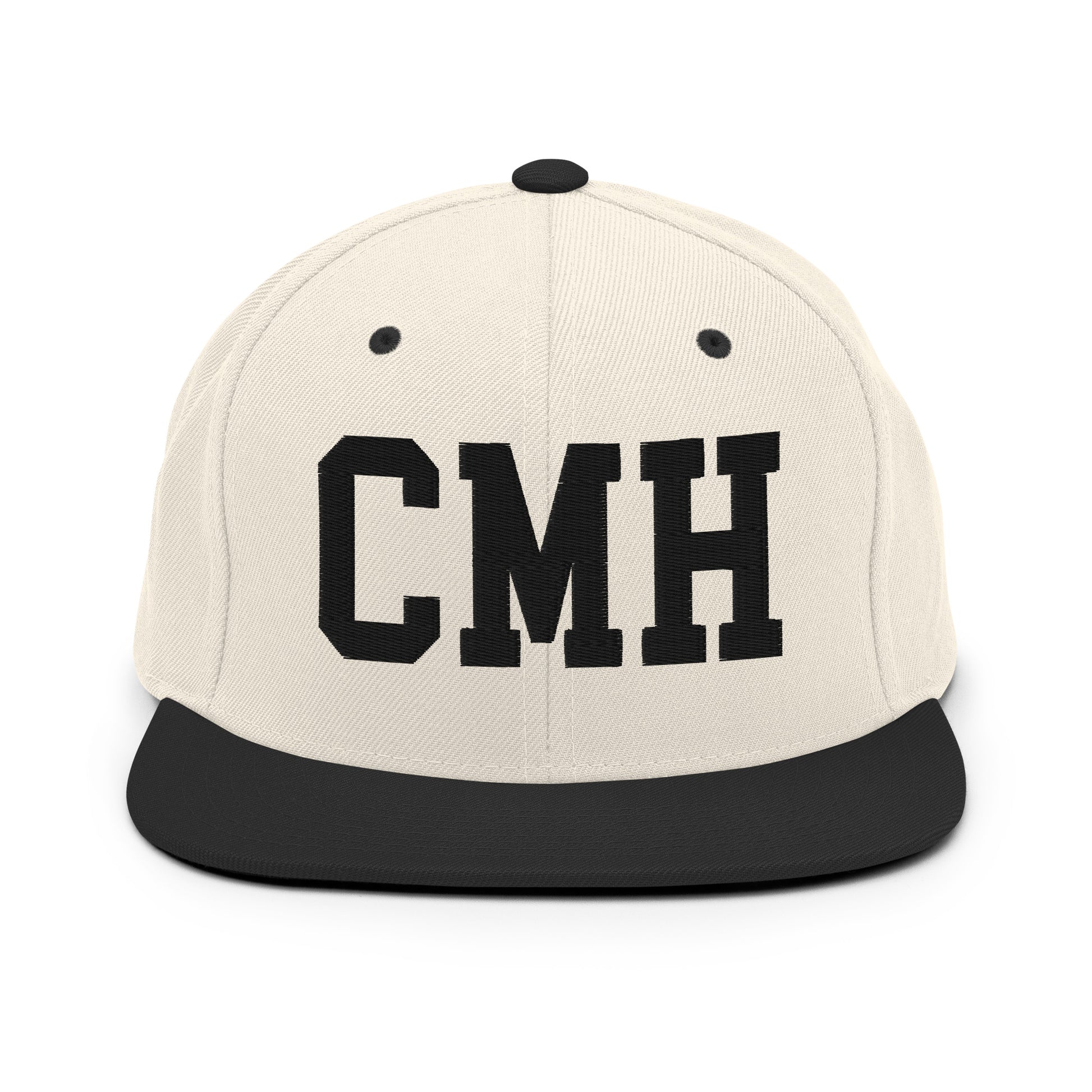 College-Style Classic Snapback Hat • Black • CMH Columbus Souvenir • YHM Designs - Image 31