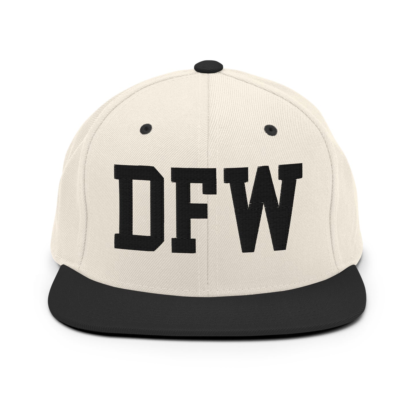 College-Style Classic Snapback Hat • Black • DFW Dallas Souvenir • YHM Designs - Image 31