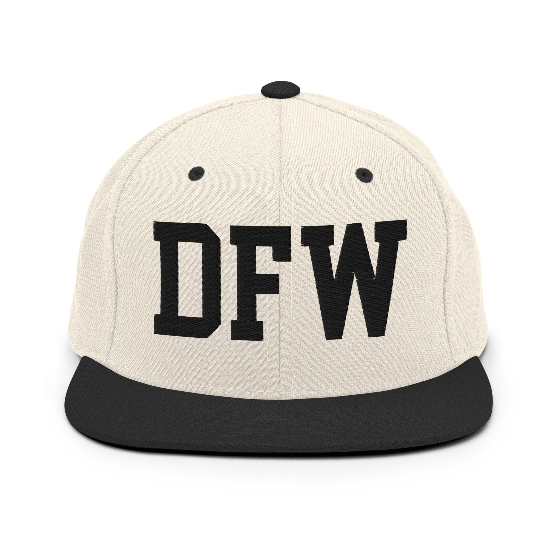 College-Style Classic Snapback Hat • Black • DFW Dallas Souvenir • YHM Designs - Image 31