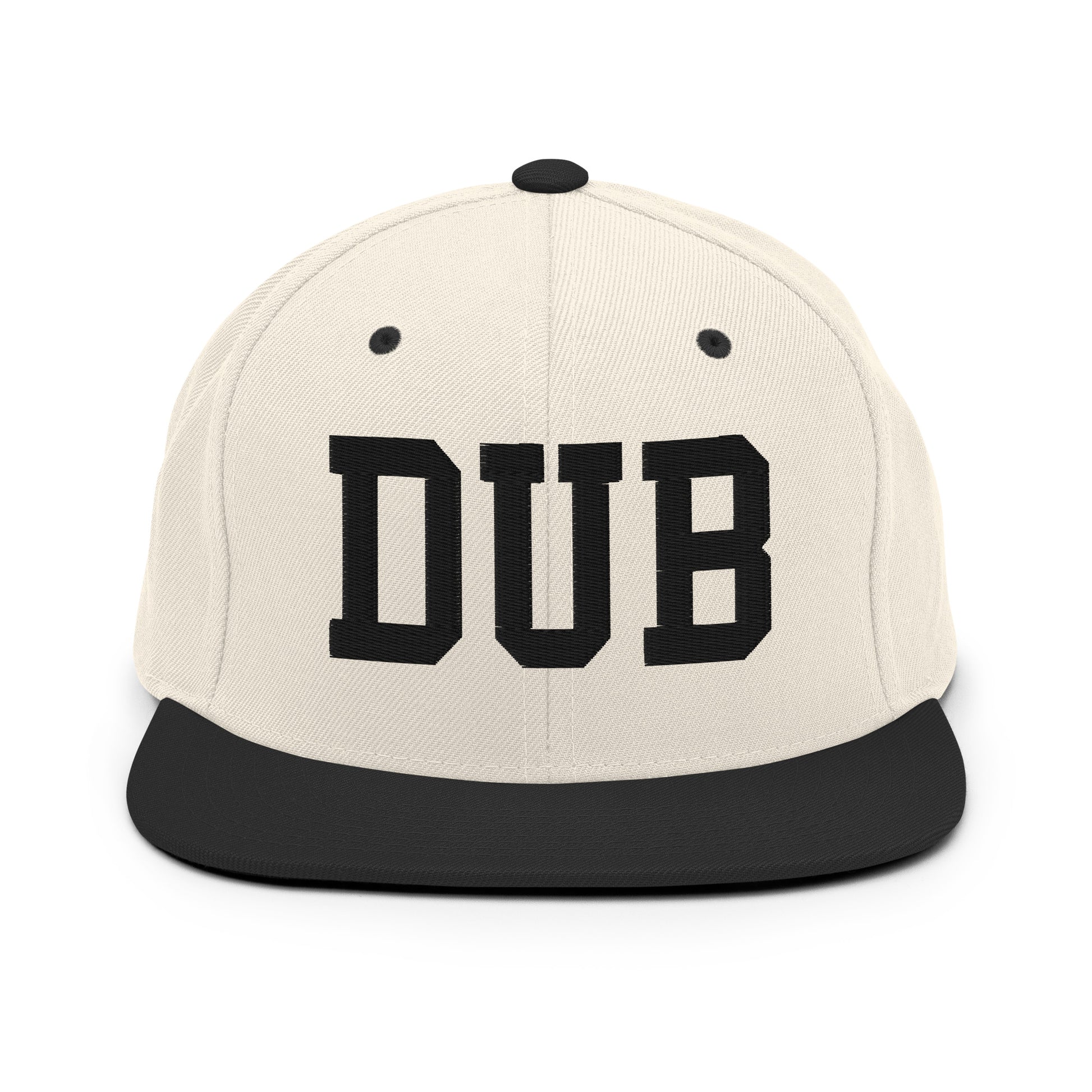 College-Style Classic Snapback Hat • Black • DUB Dublin Souvenir • YHM Designs - Image 31