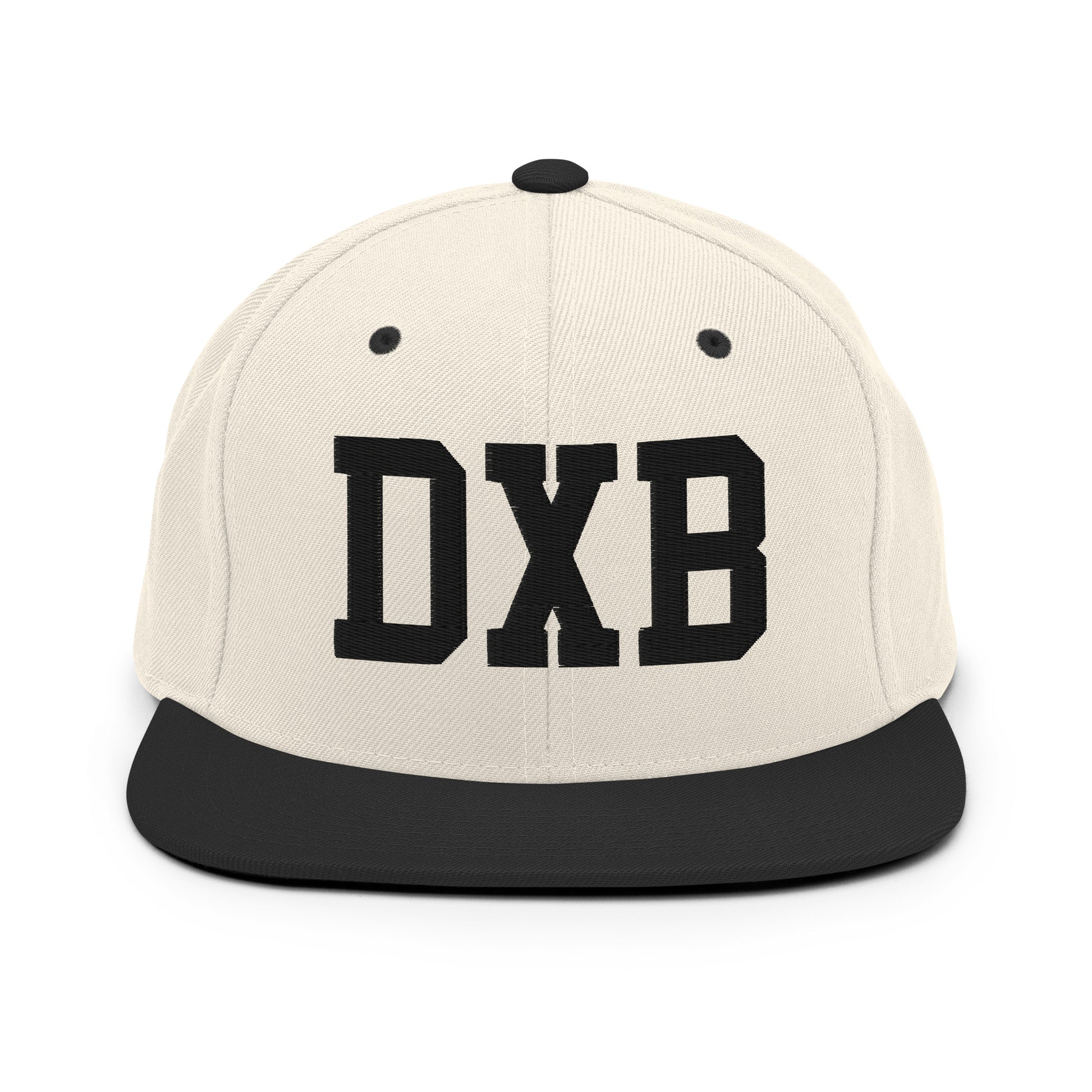 College-Style Classic Snapback Hat • Black • DXB Dubai • YHM Designs - Image 31
